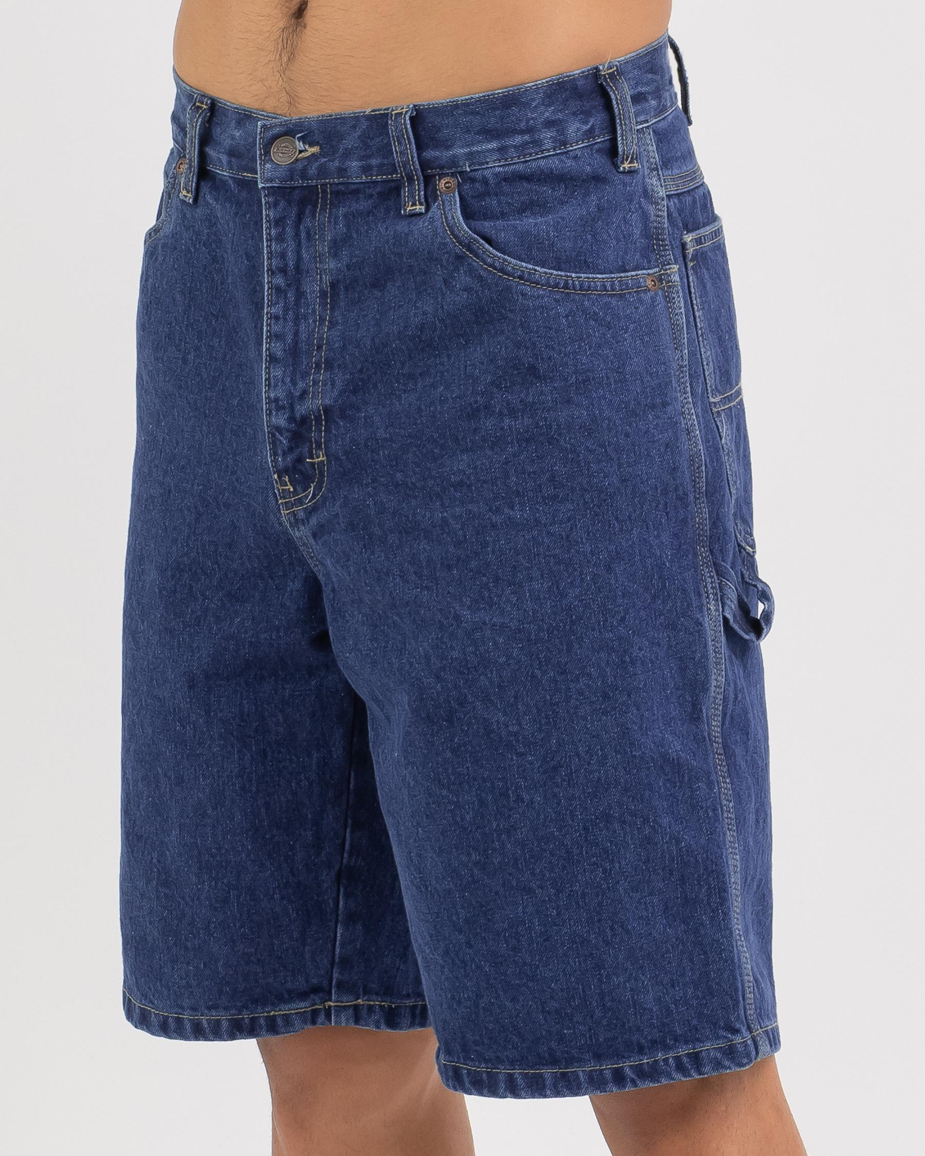 Relaxed Fit Carpenter Denim Shorts