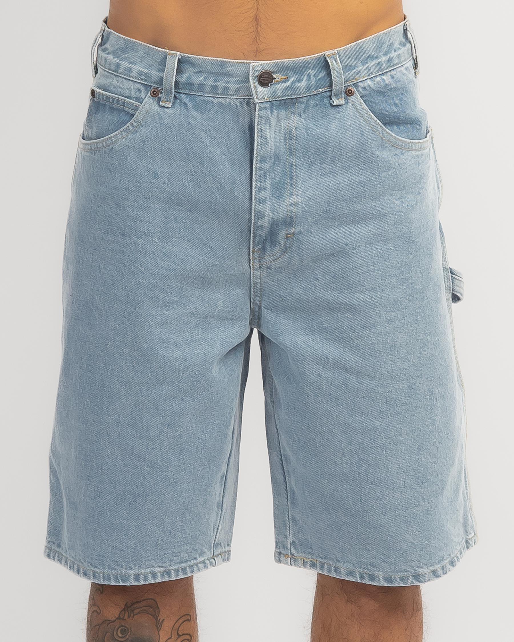 Relaxed Fit Carpenter Denim Shorts