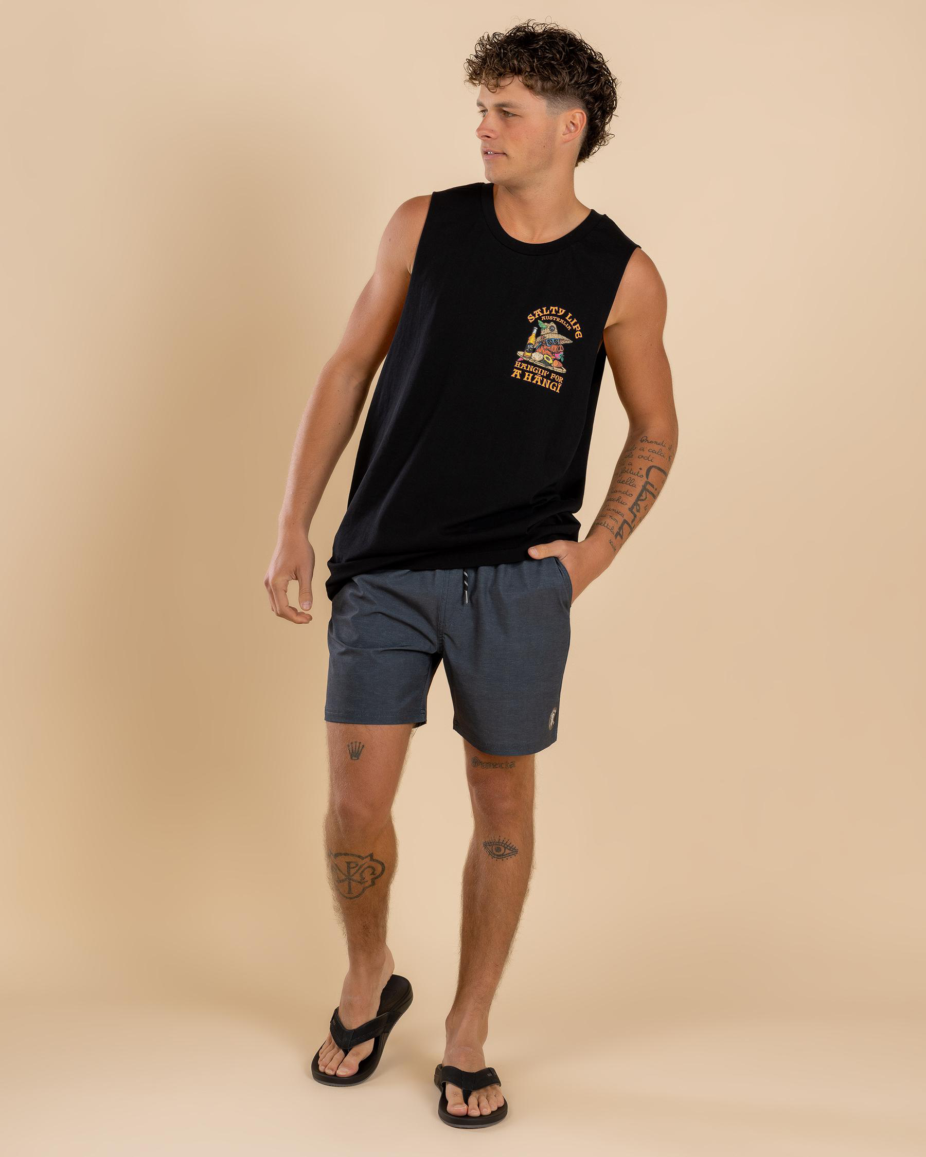 Formal Elastic Waist Shorts