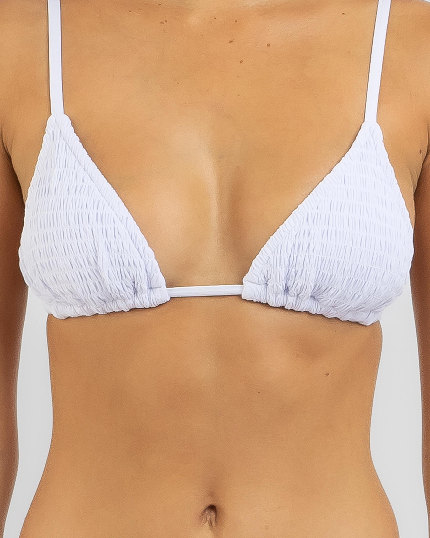 Zendaya Shirred Triangle Bikini Top