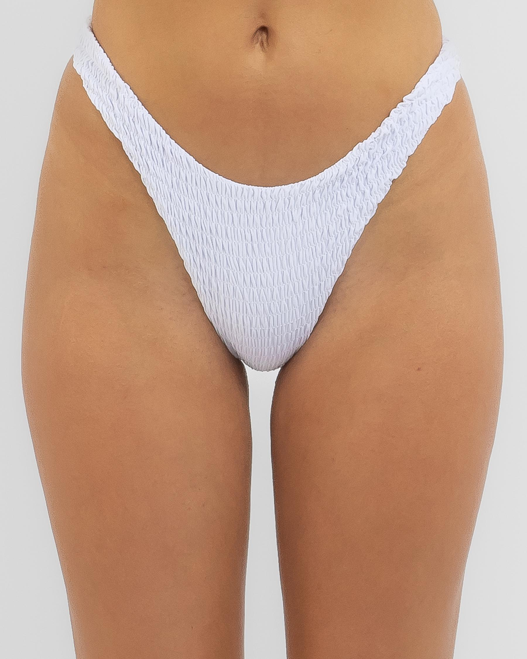 Zendaya Shirred High Cut Bikini Bottom