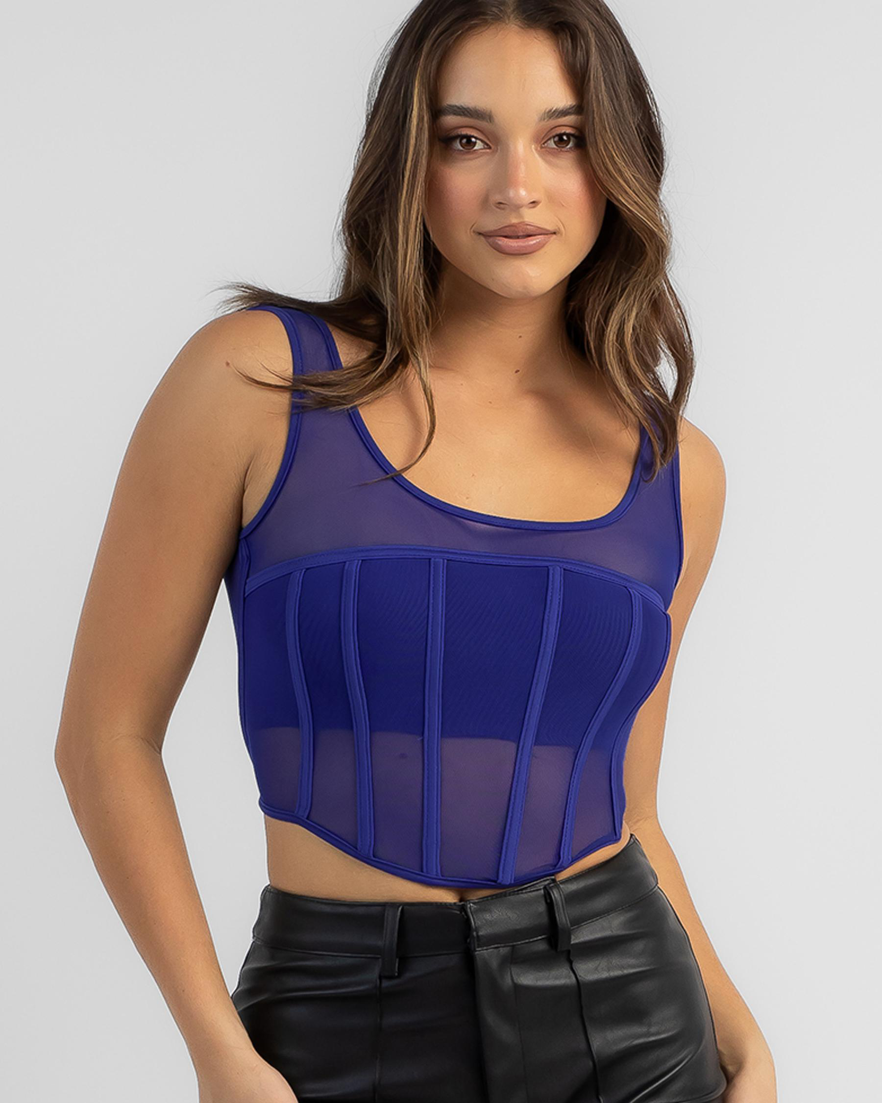 Perez Mesh Corset Top