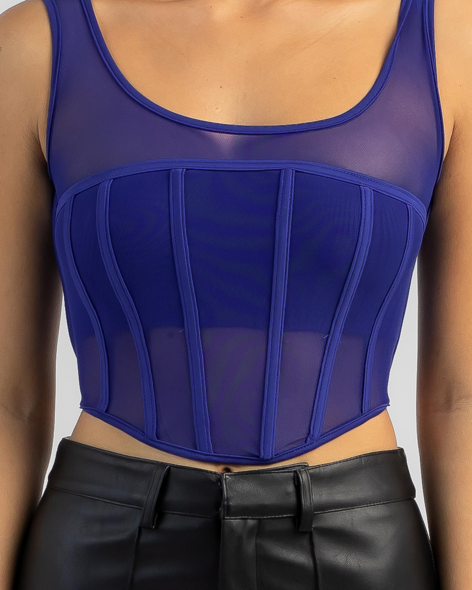 Perez Mesh Corset Top