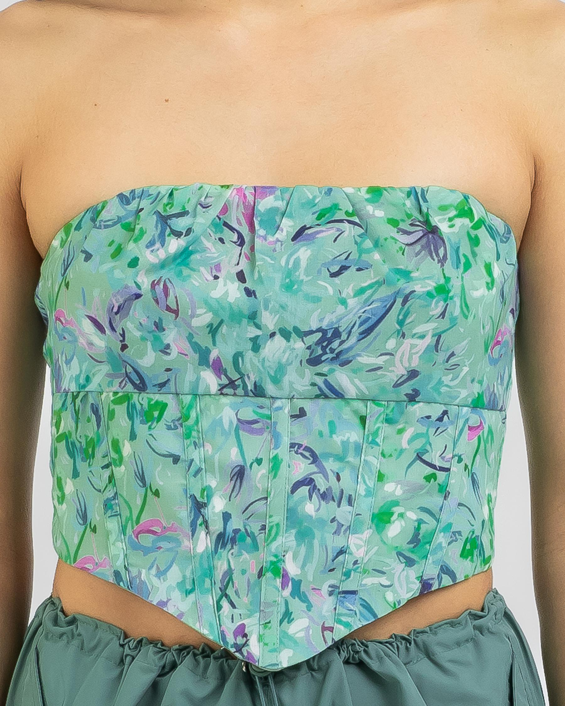 Abstract Artist Corset Top