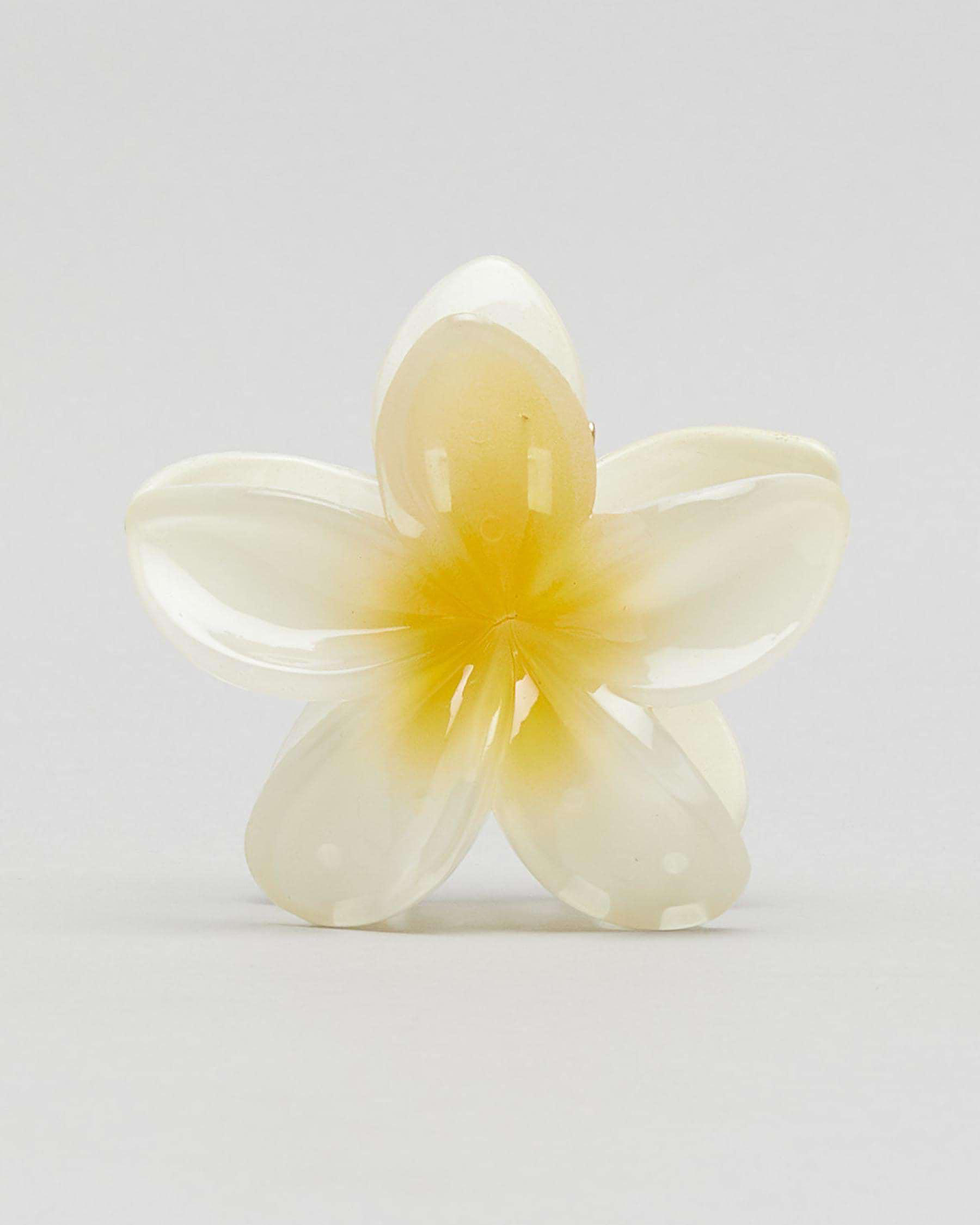 Frangipani Hair Claw Clip