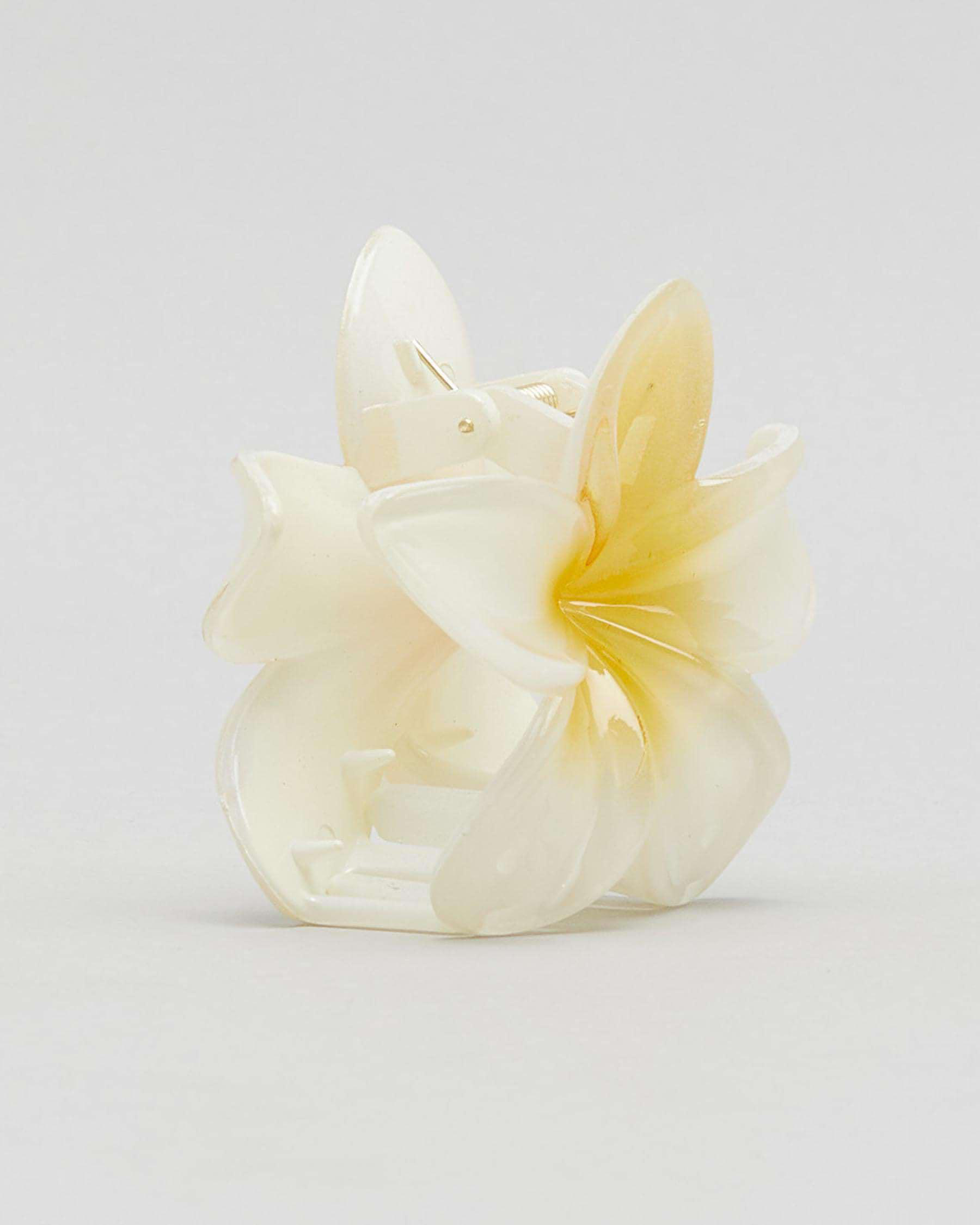 Frangipani Hair Claw Clip