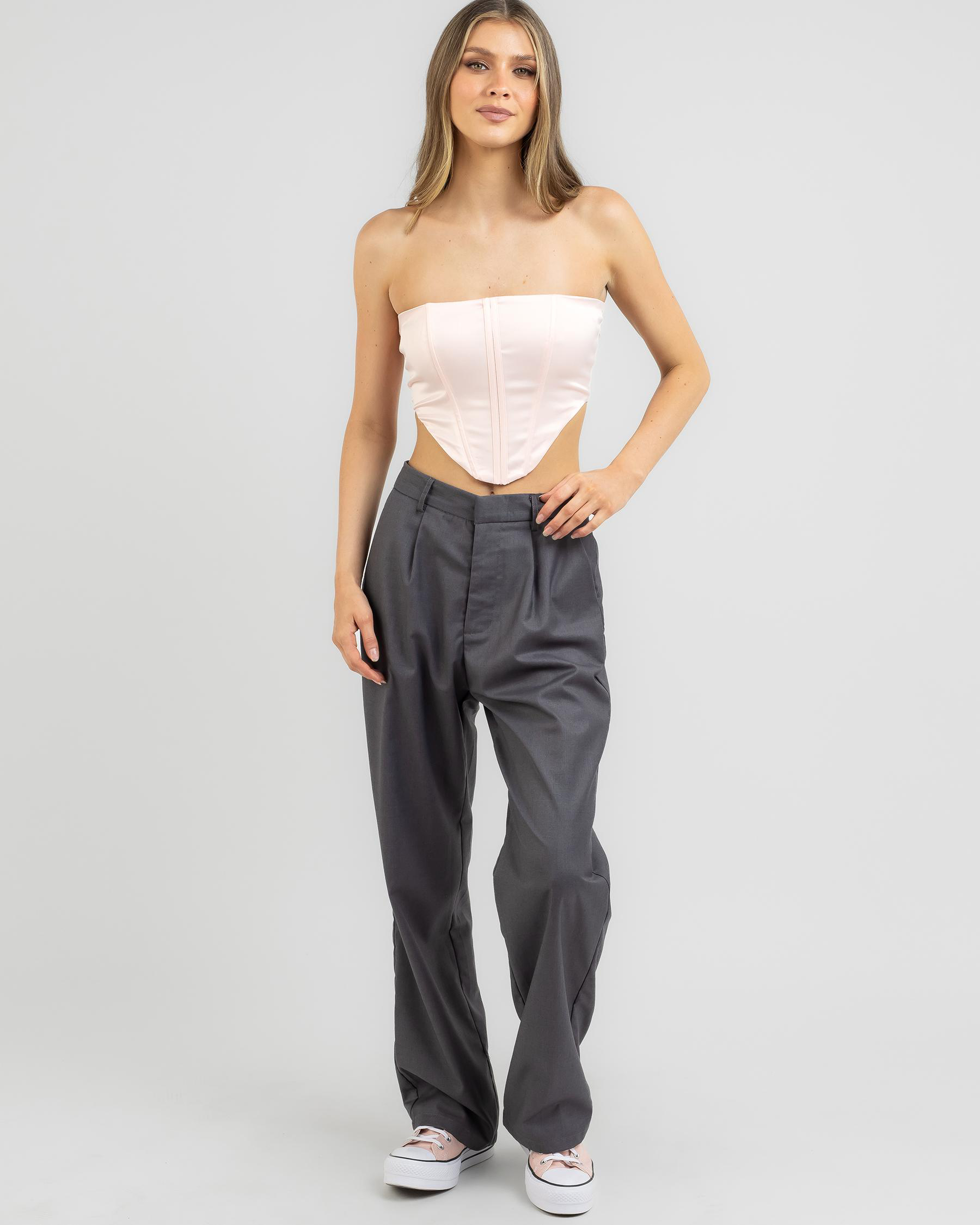 Isabella Satin Corset Top