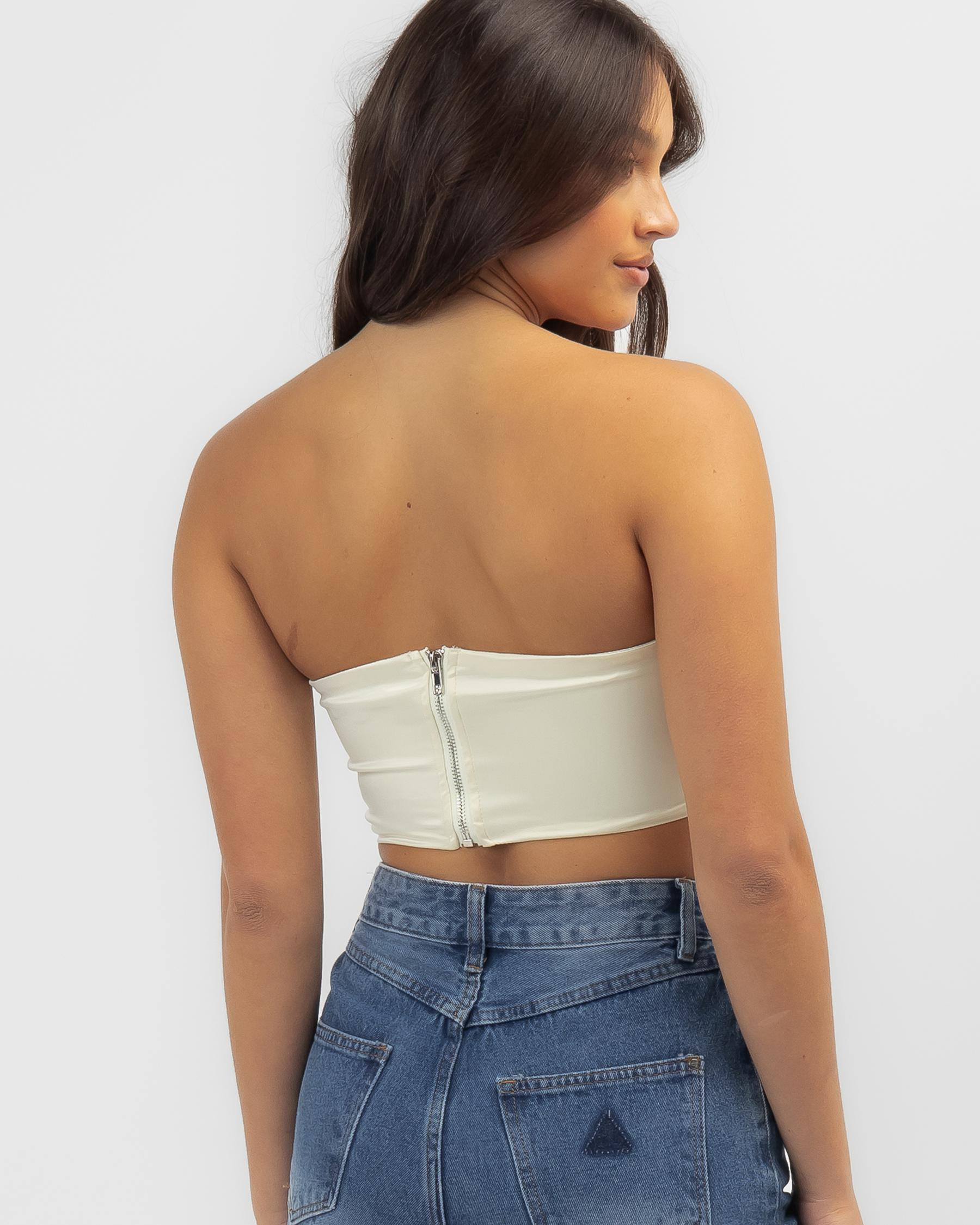 Isabella Satin Corset Top