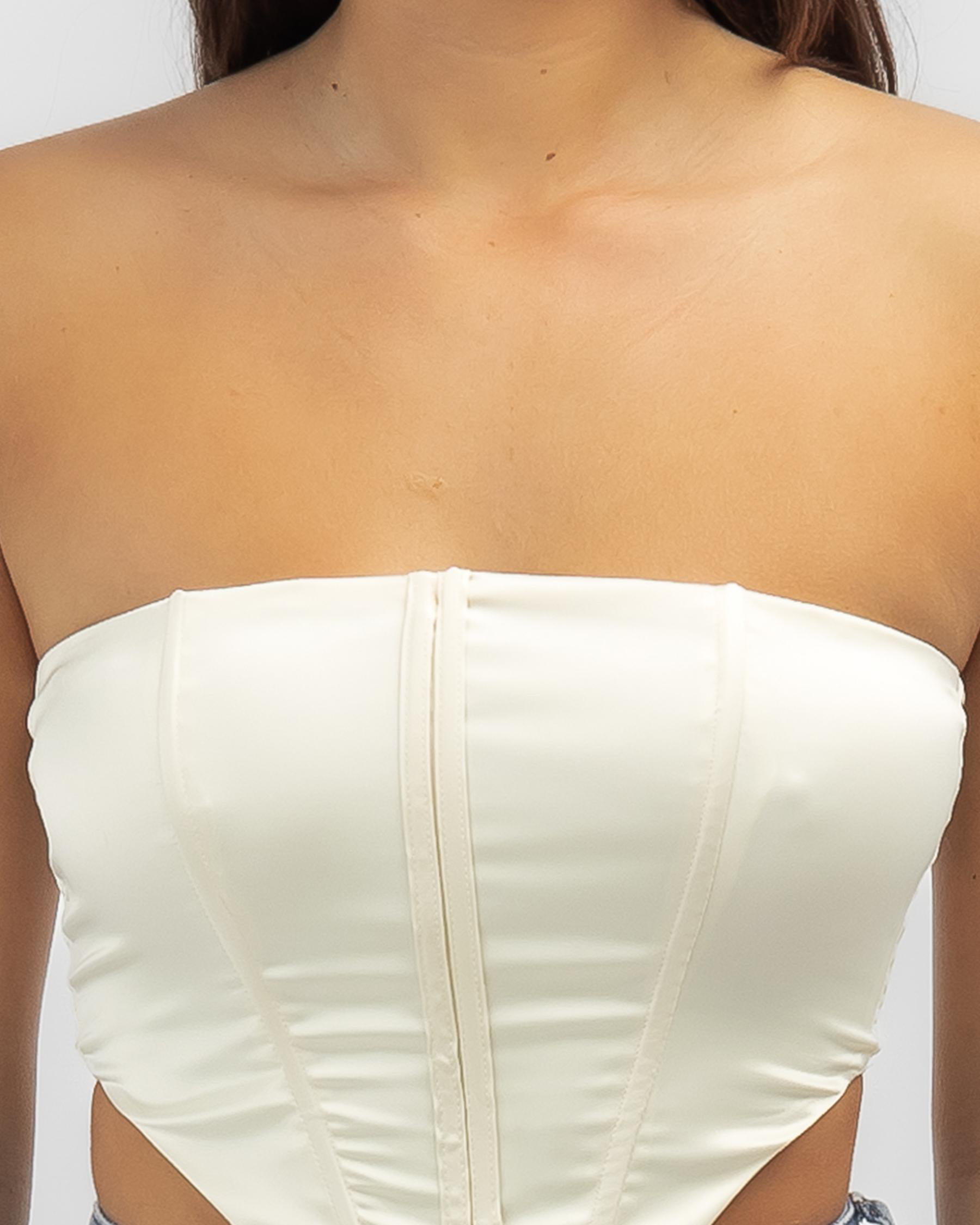 Isabella Satin Corset Top