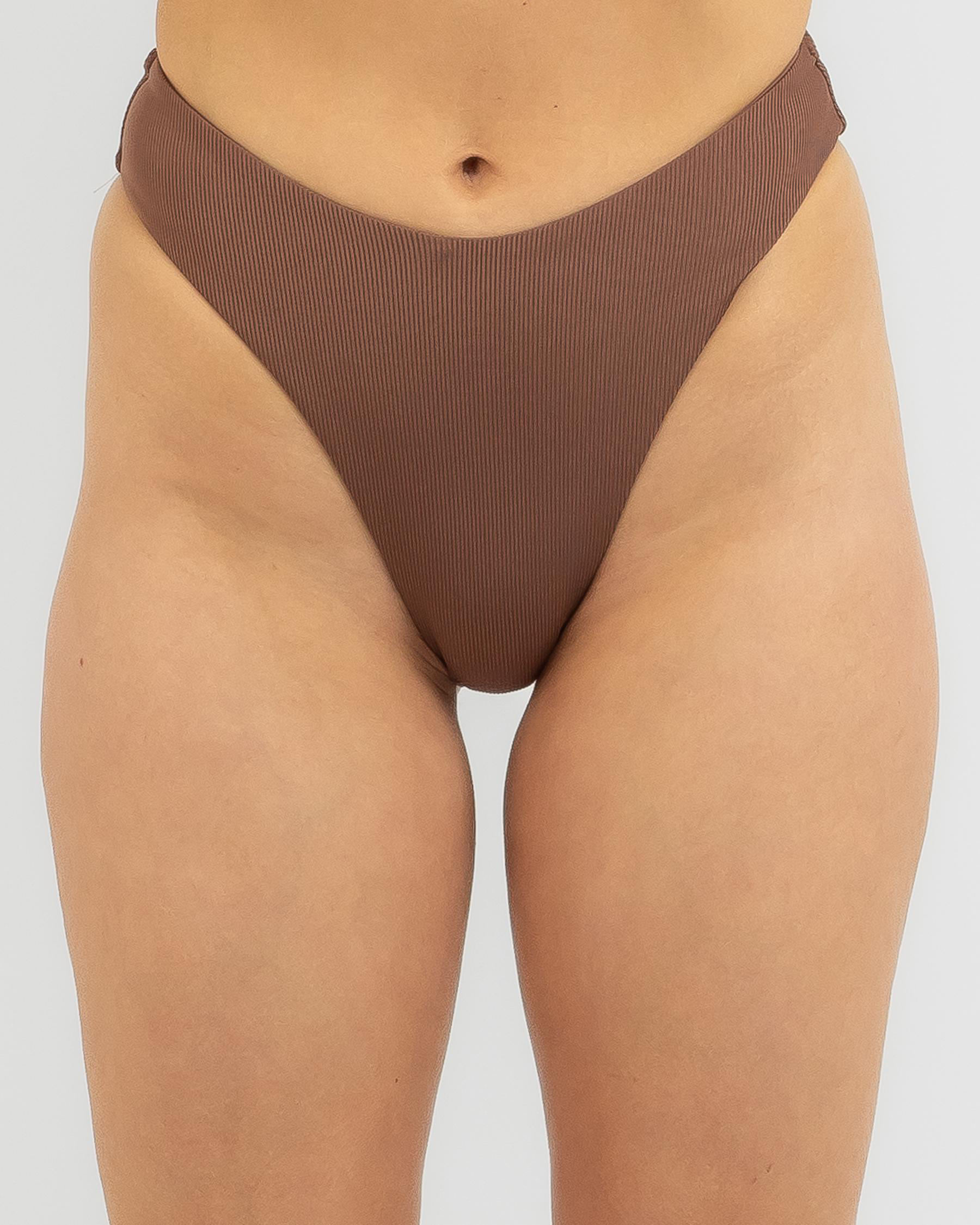 Gloria Rib High Waisted Bikini Bottom