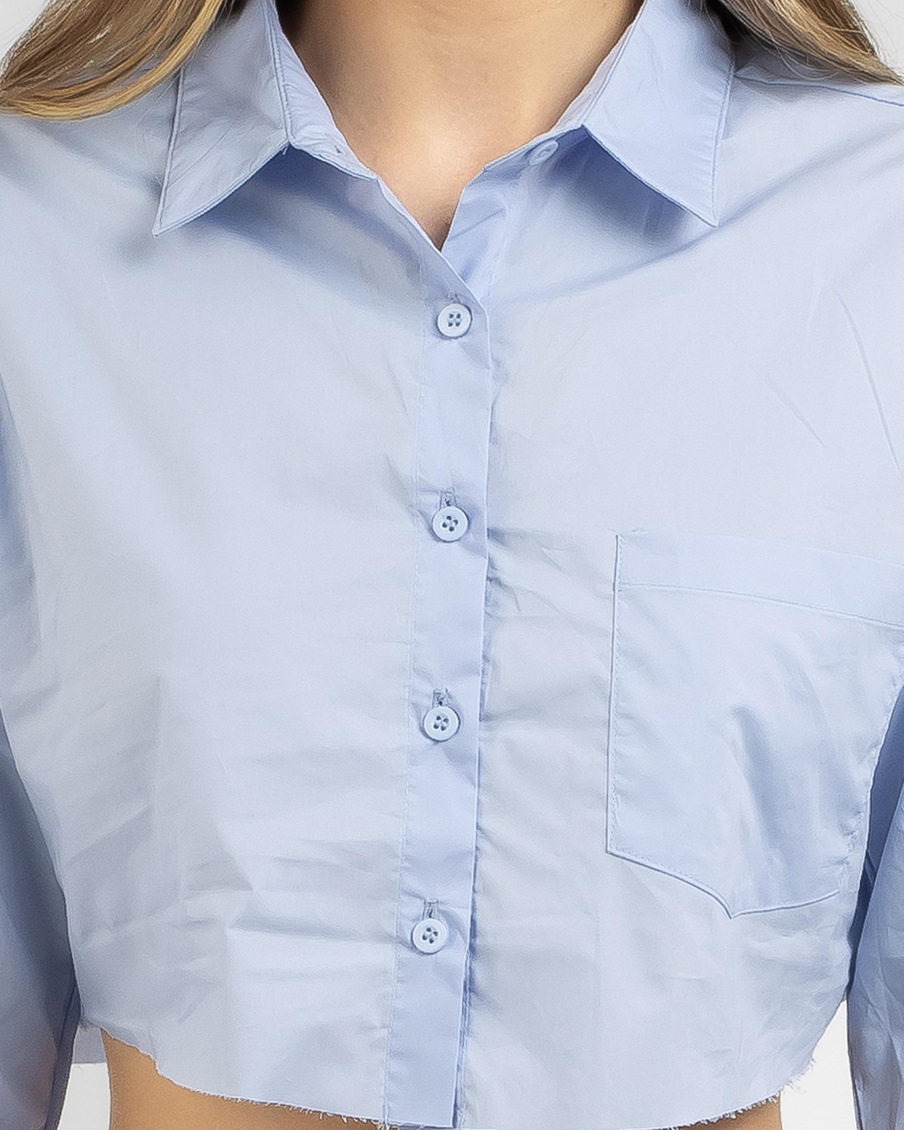 Out Of Office Cropped Shirt