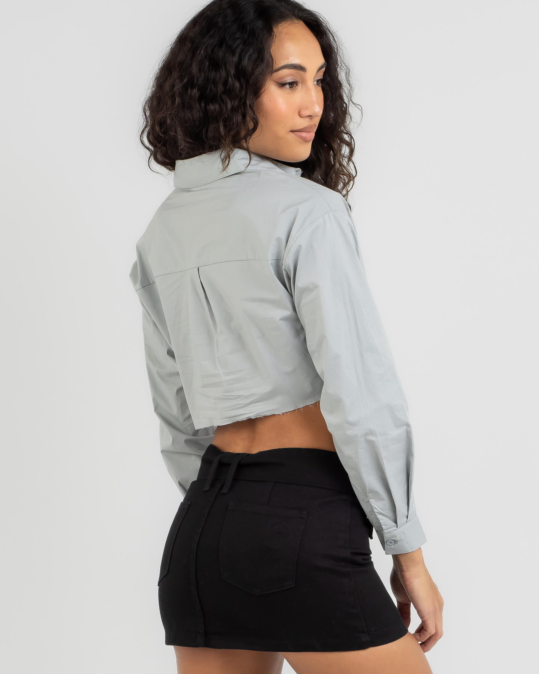 Out Of Office Cropped Shirt