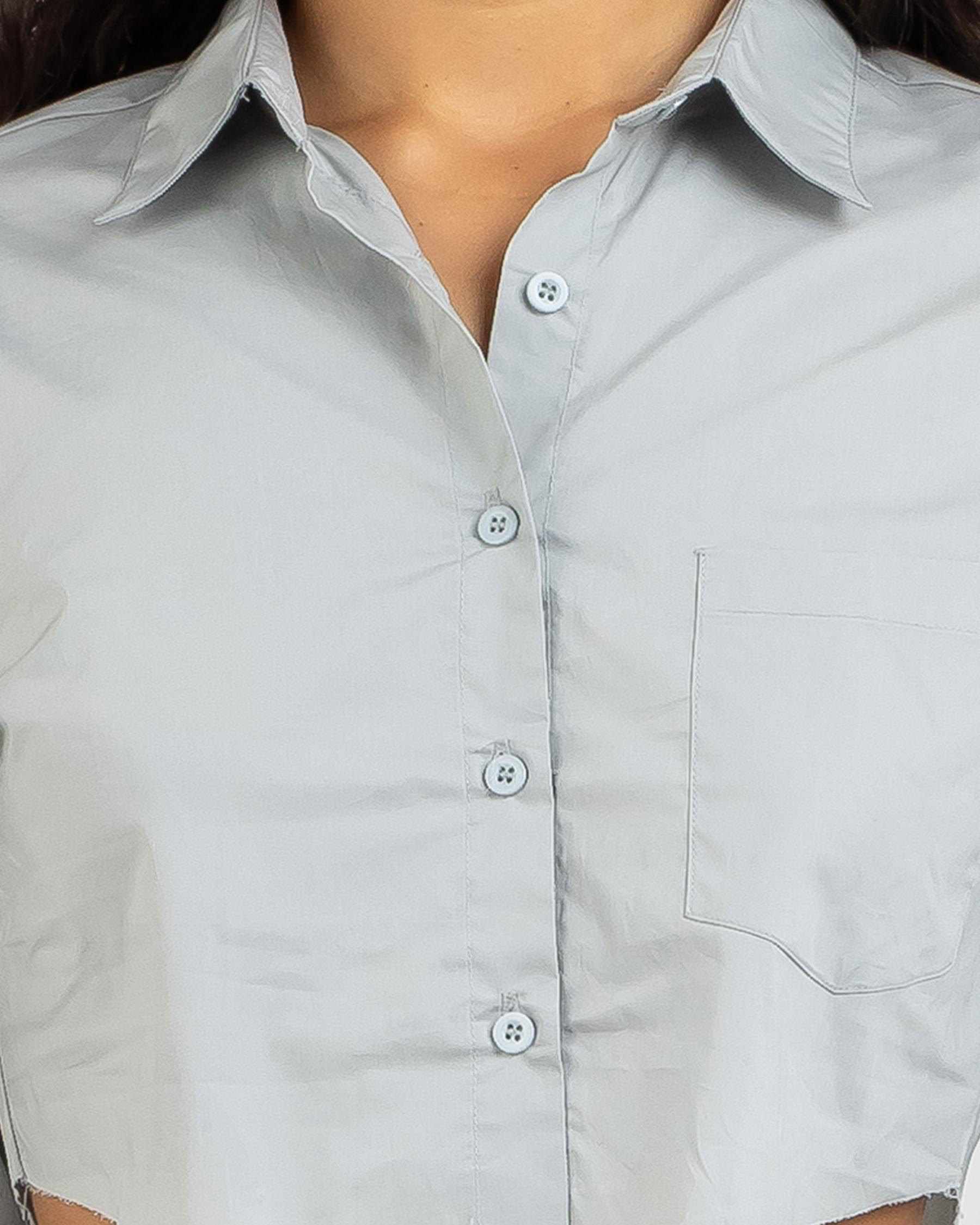 Out Of Office Cropped Shirt