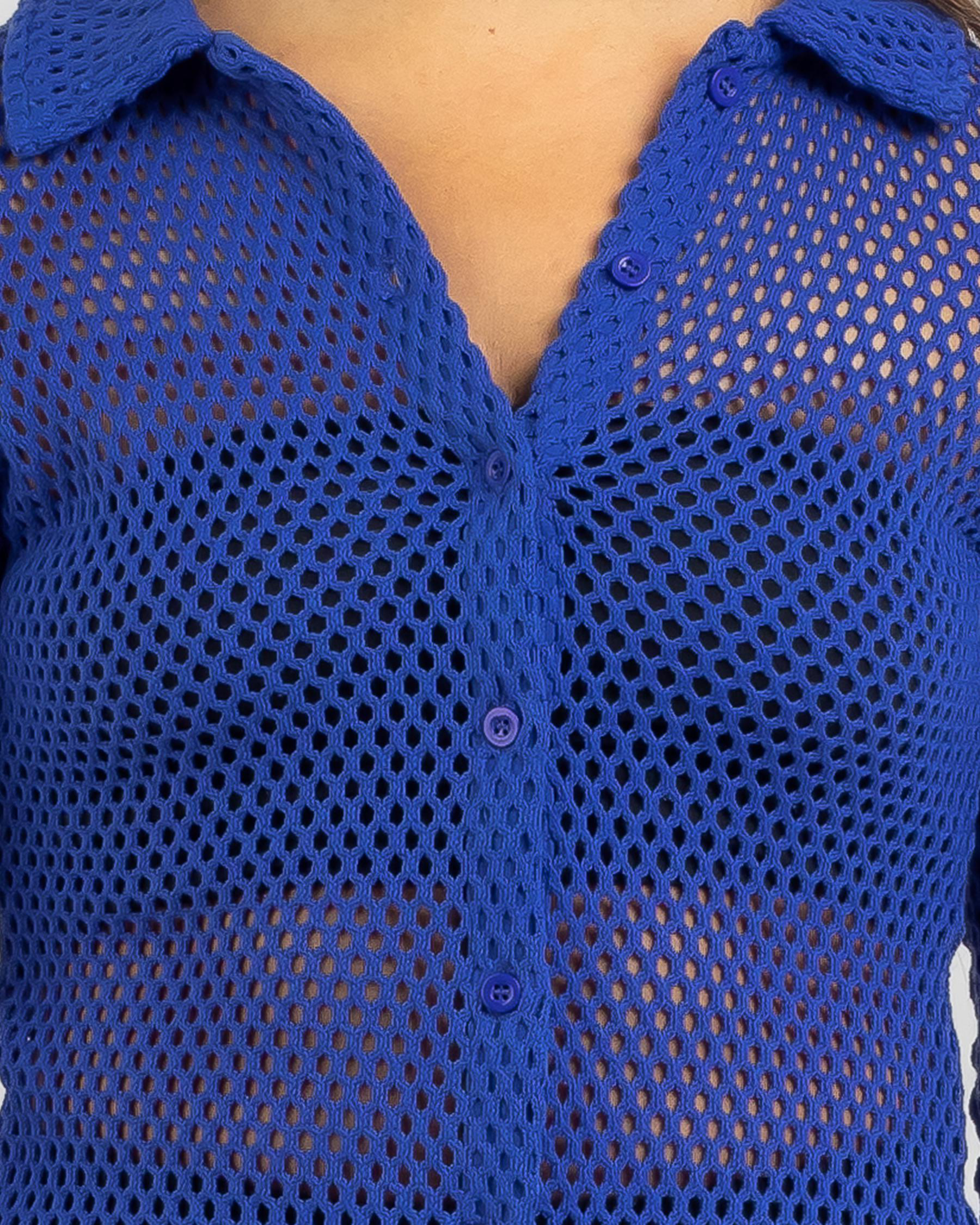 Reece Crochet Long Sleeve Shirt