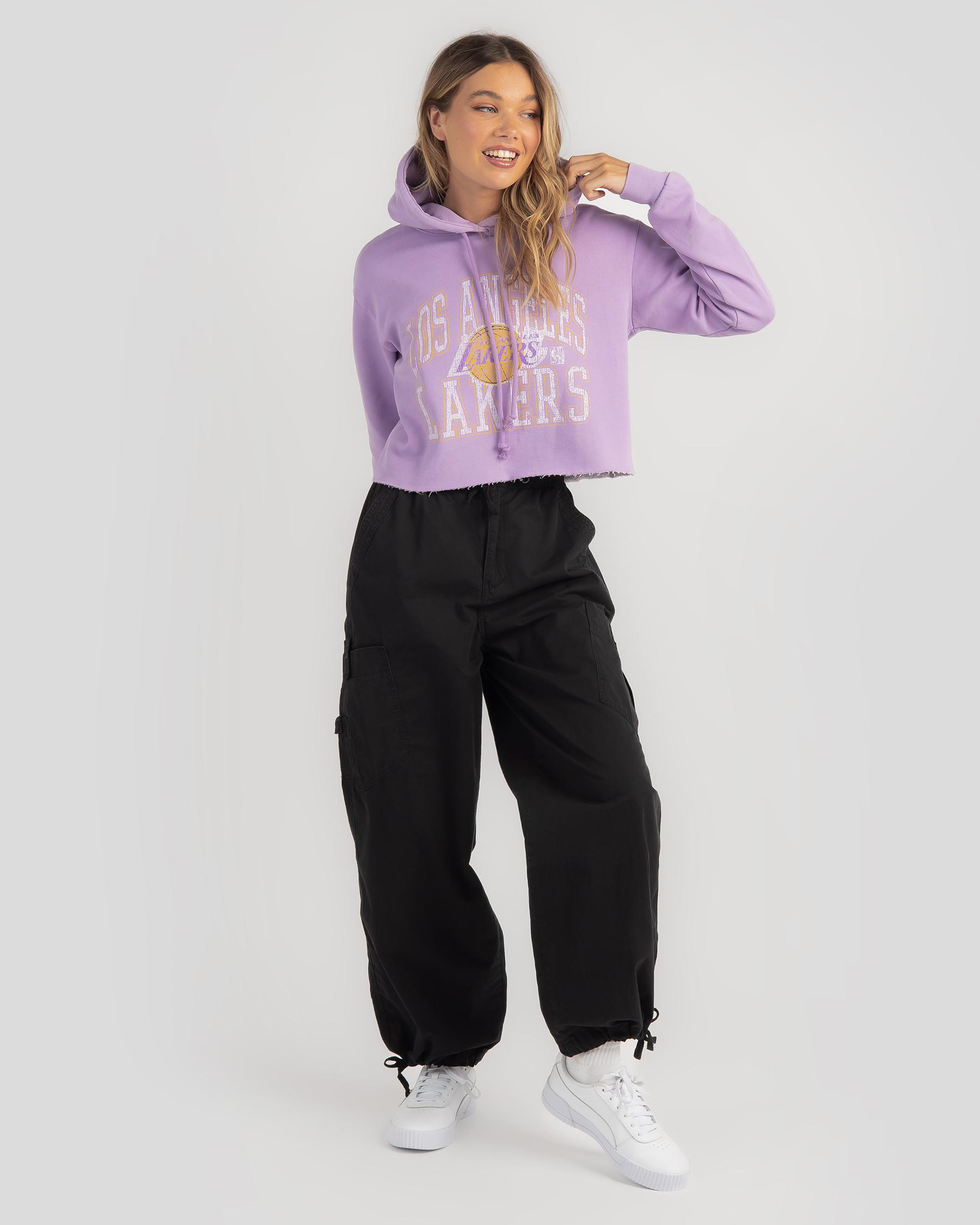 Arch Logo Crop Hoodie