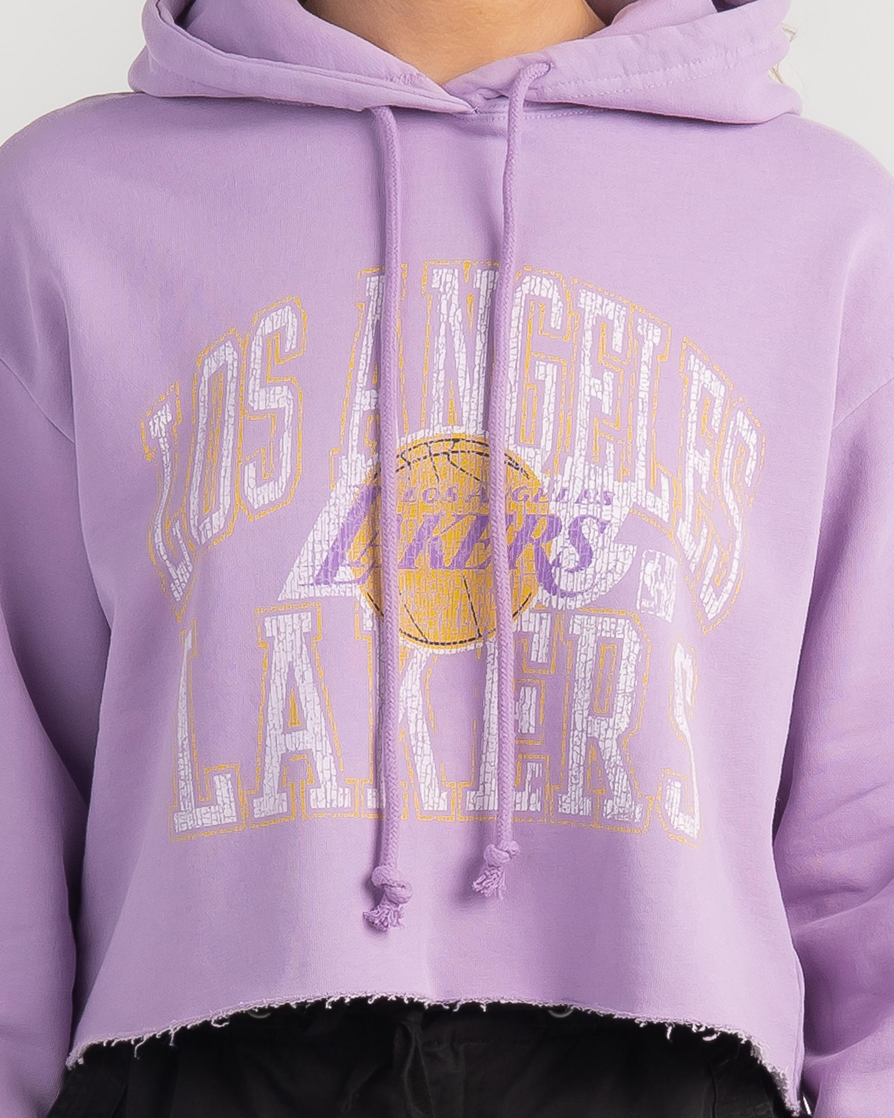 Arch Logo Crop Hoodie