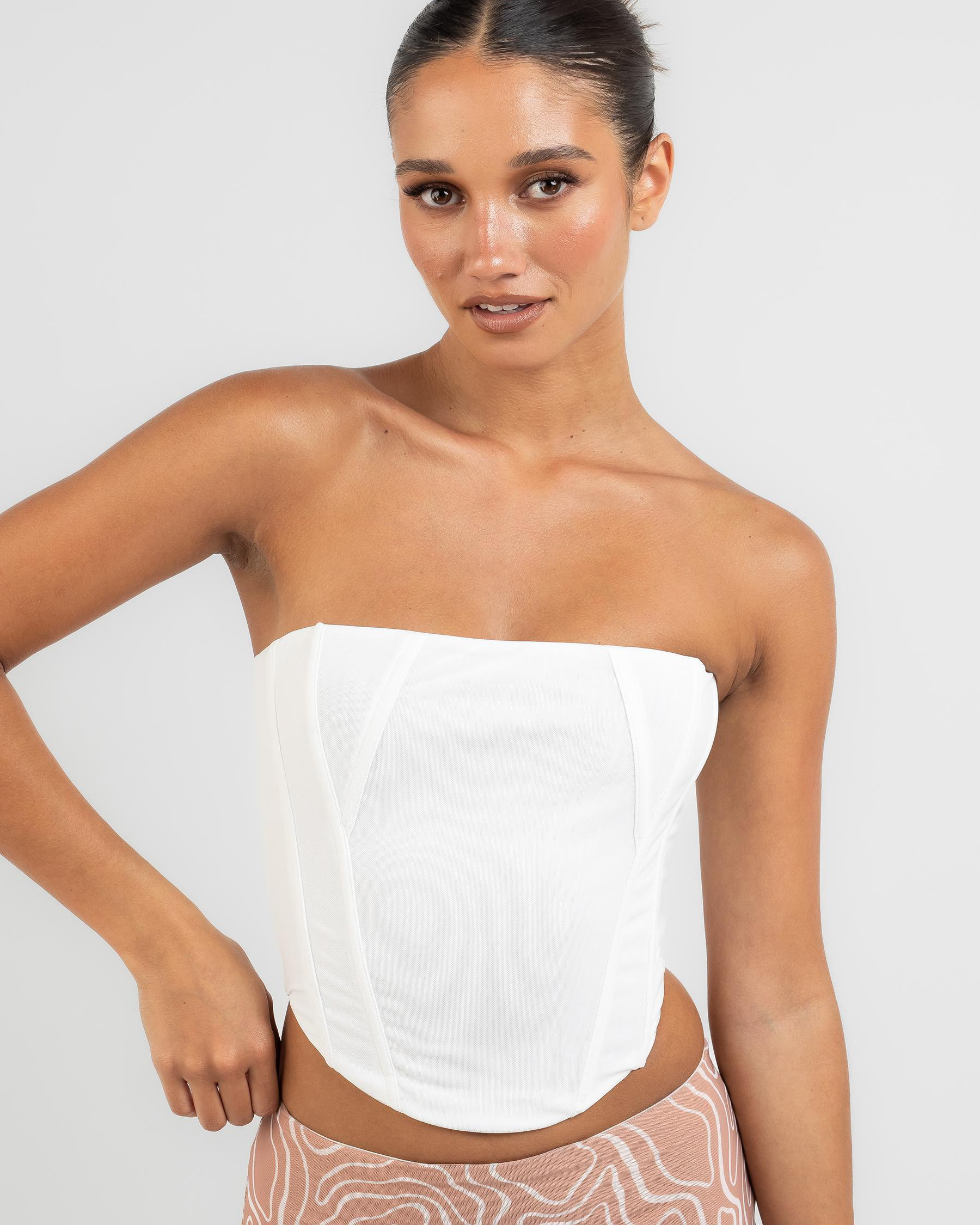 Anwar Mesh Corset Top