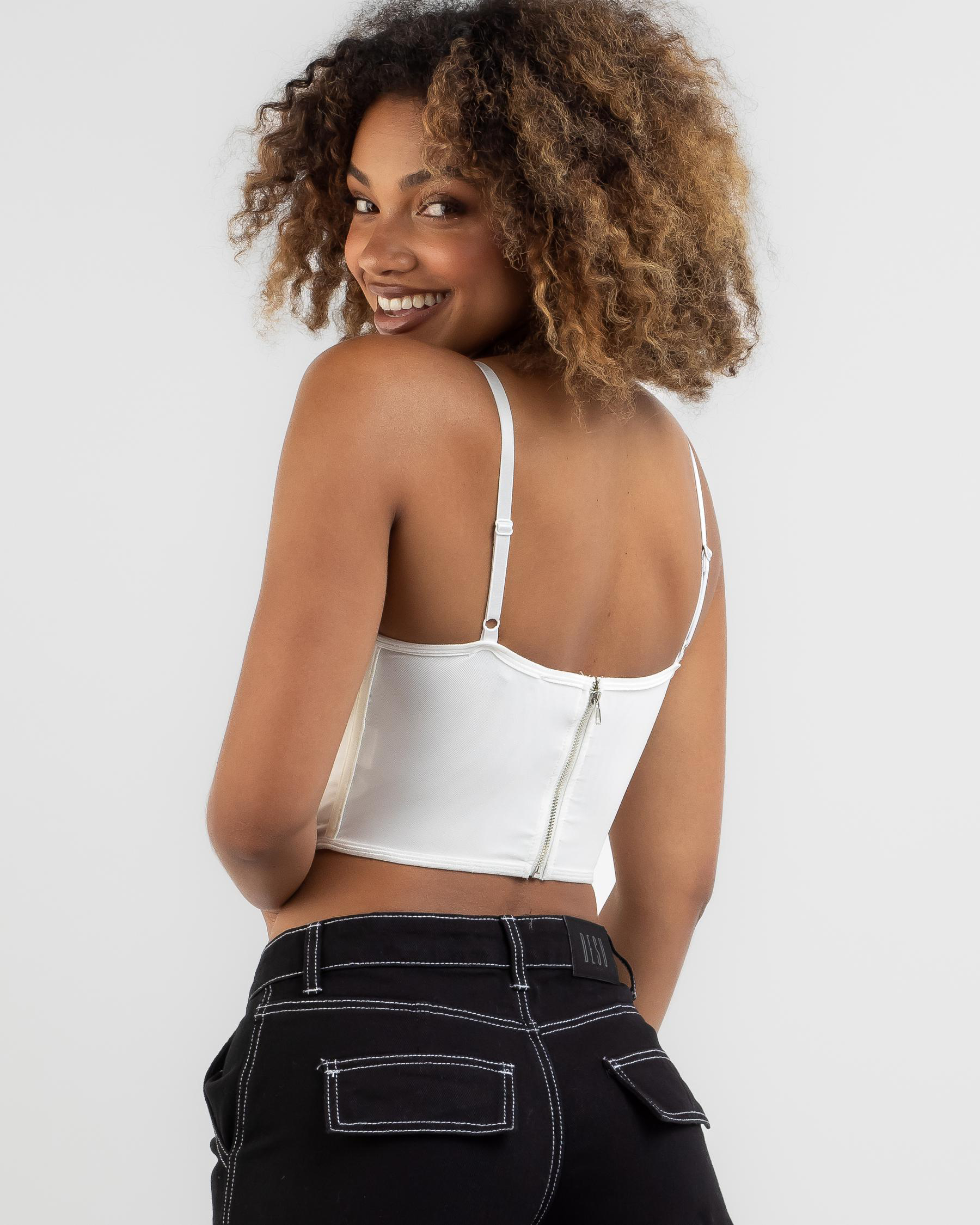 Saint Mesh Corset Top