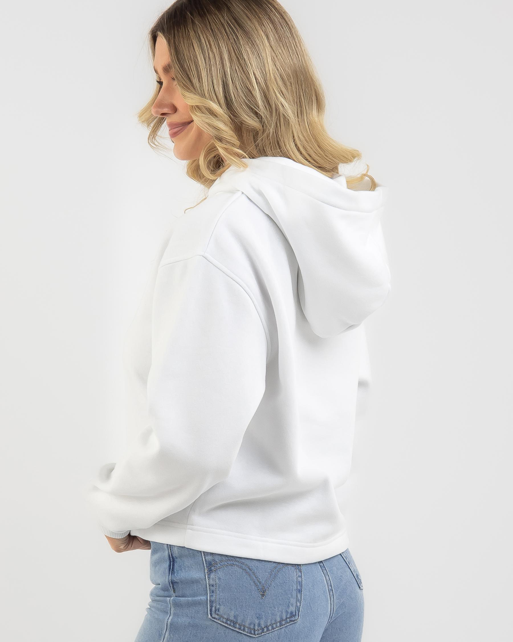 Motion Blur Logo Cropped Hoodie