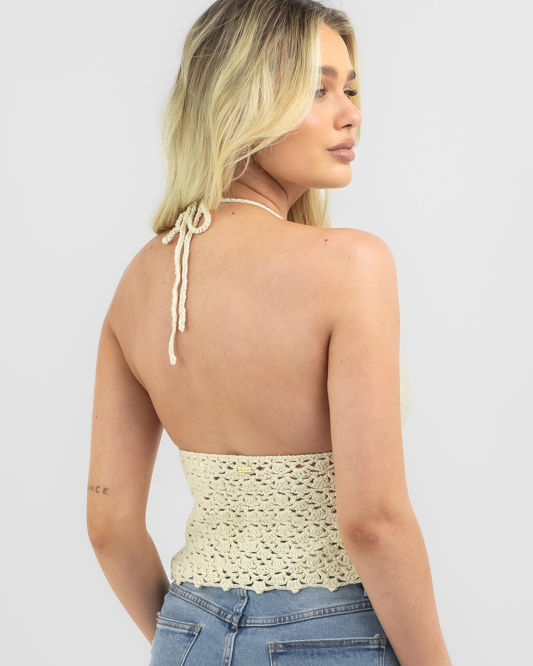Misty Crochet Halter Top