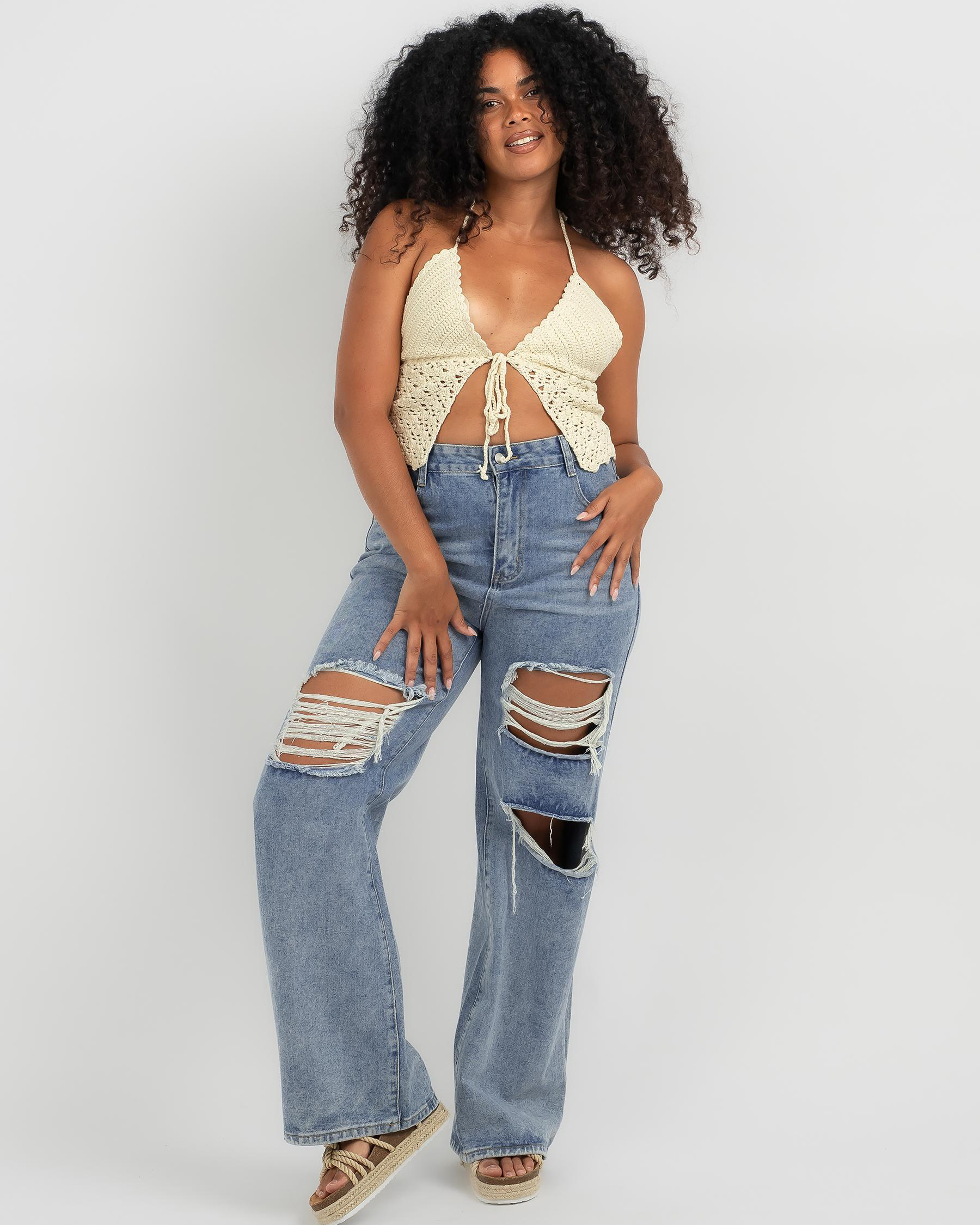 Misty Crochet Halter Top