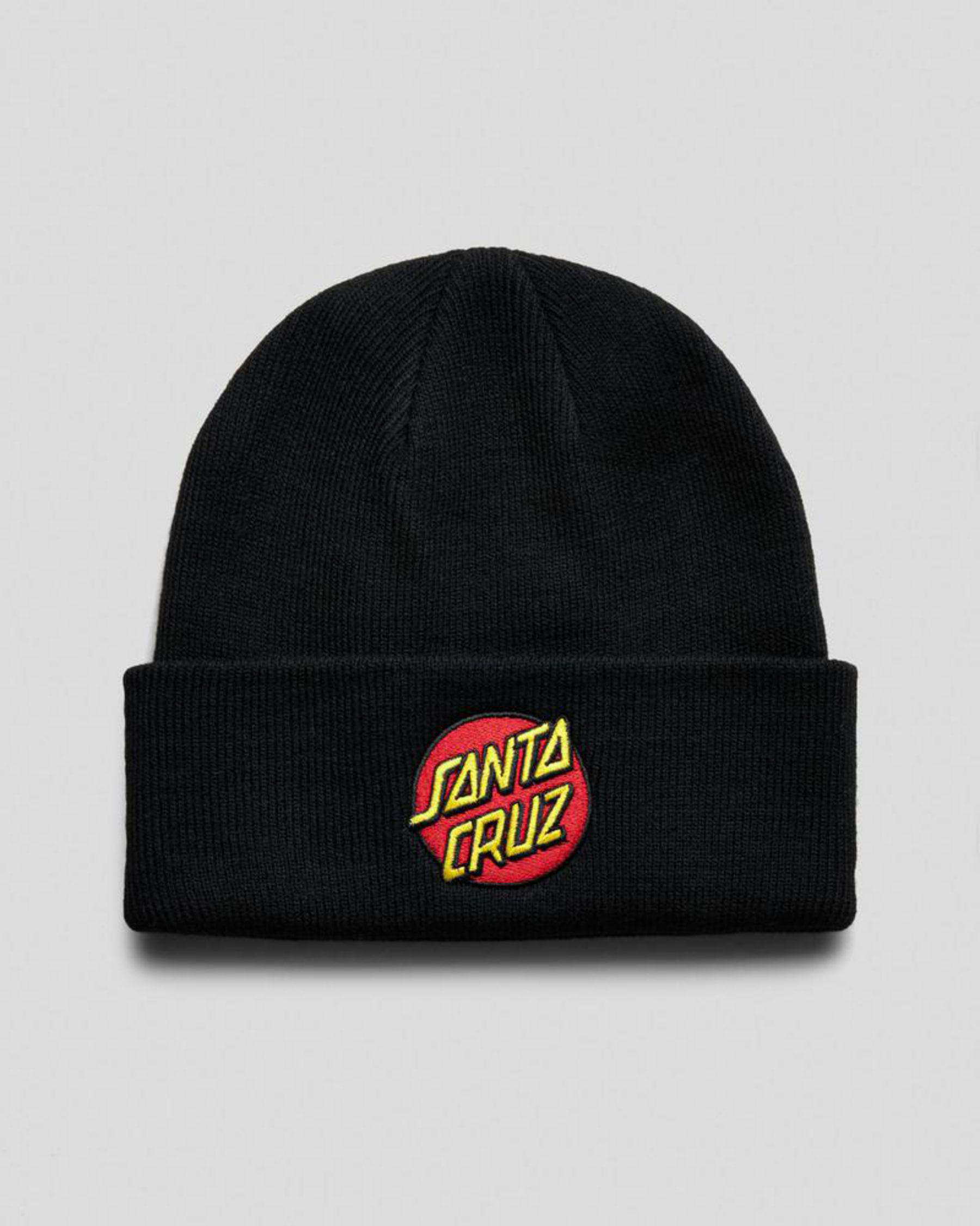 Classic Dot Patch Cuff Beanie