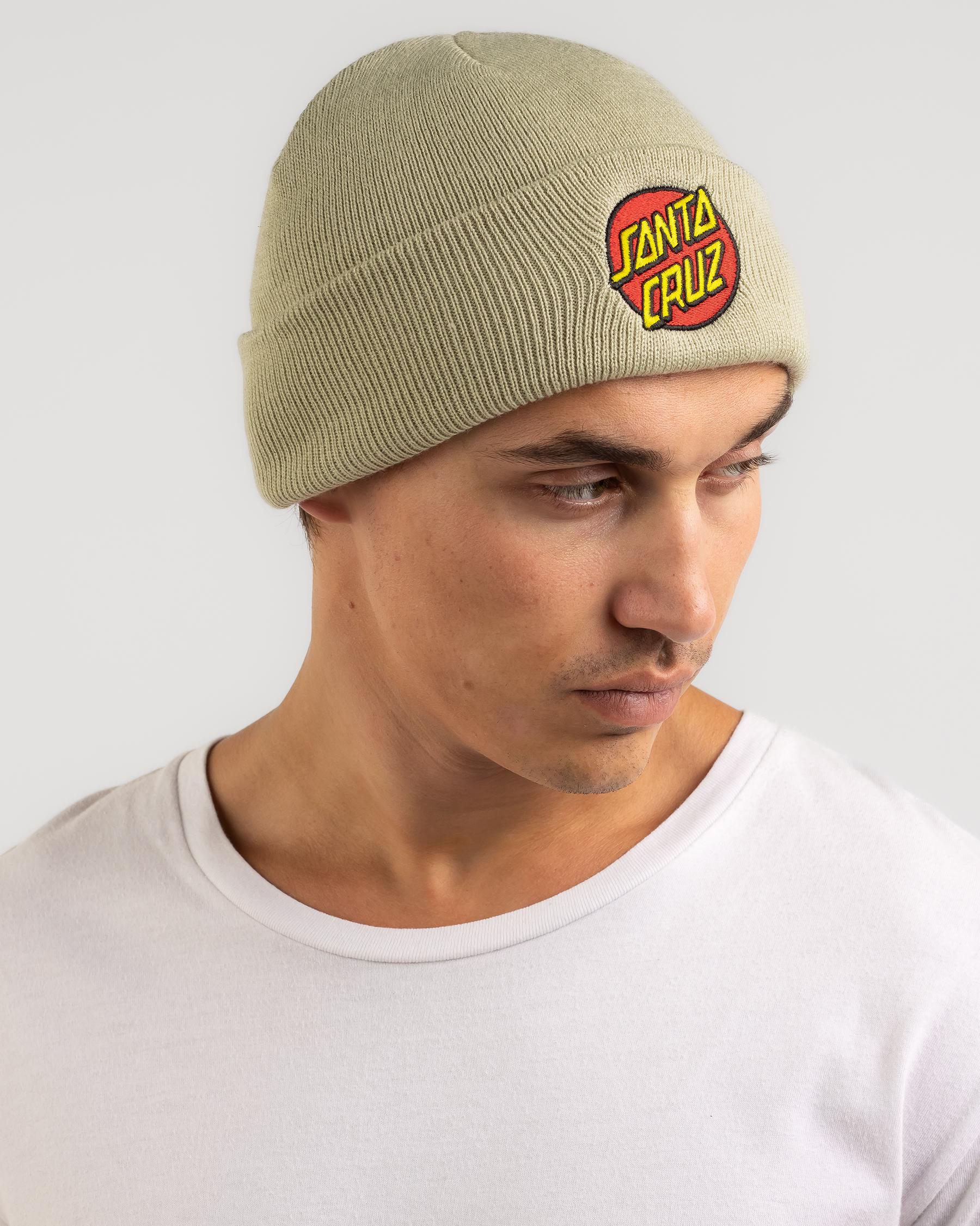 Classic Dot Patch Cuff Beanie