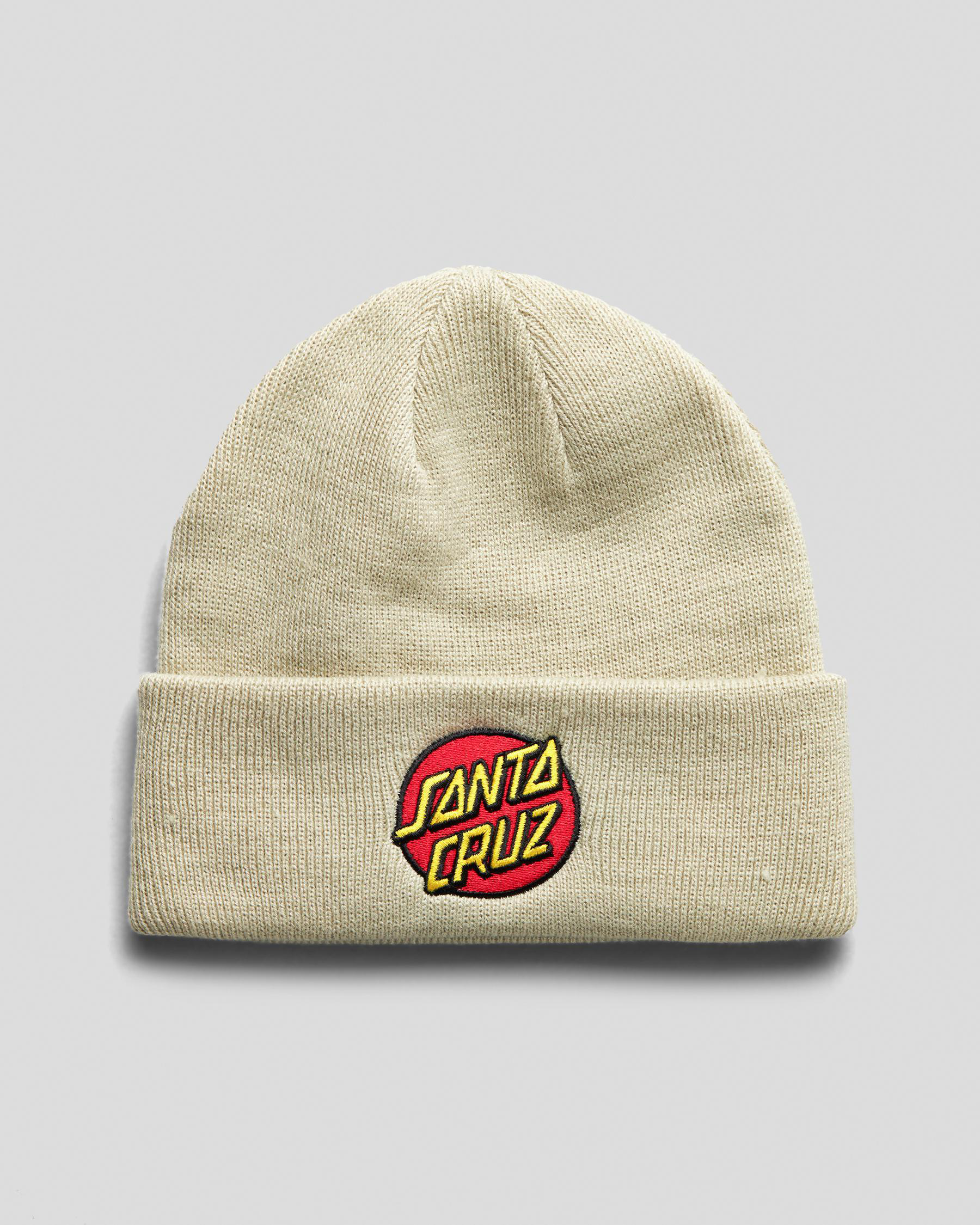 Classic Dot Patch Cuff Beanie