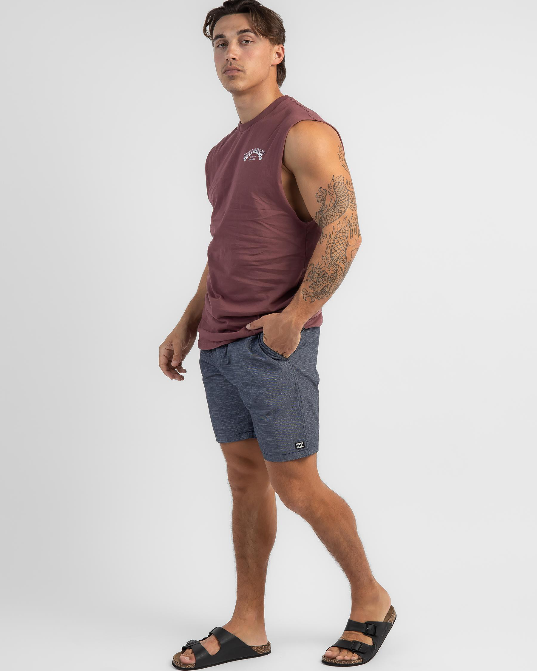 Slub Elastic Walk Shorts