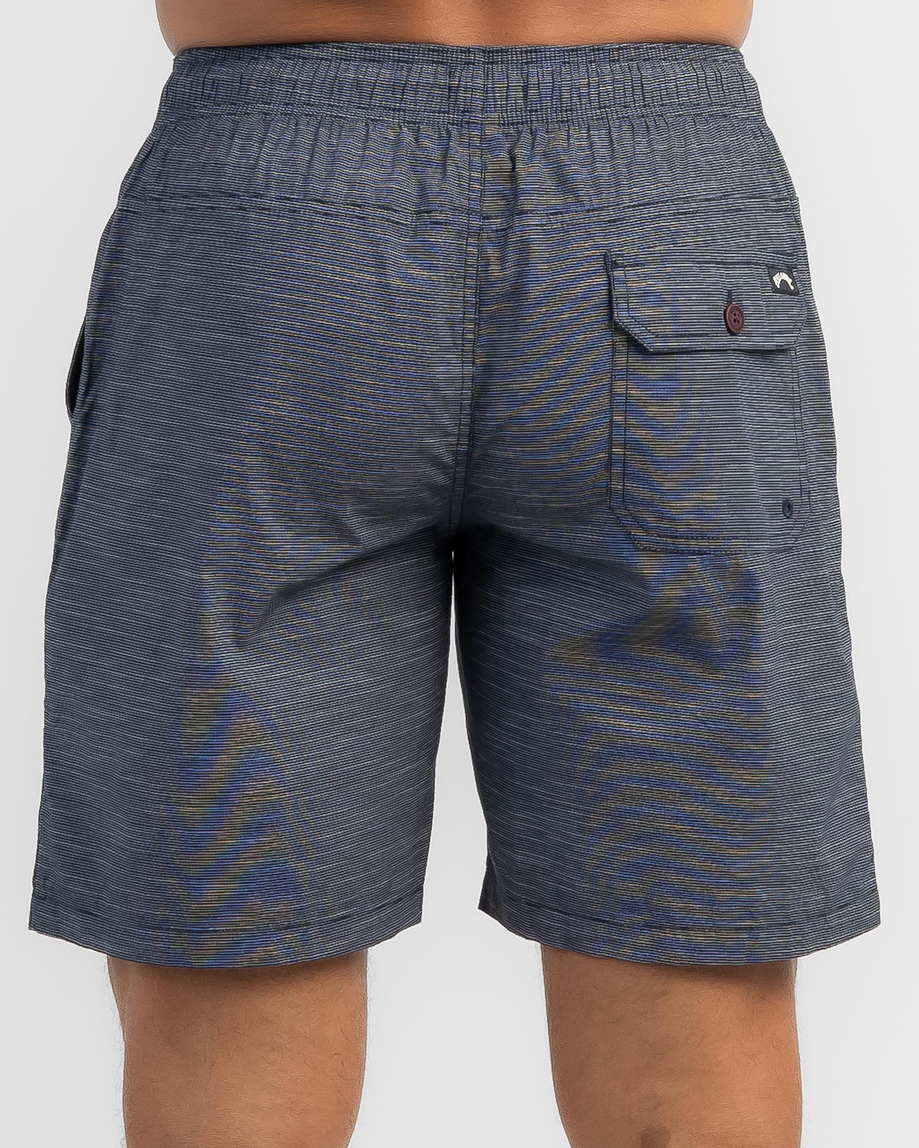 Slub Elastic Walk Shorts
