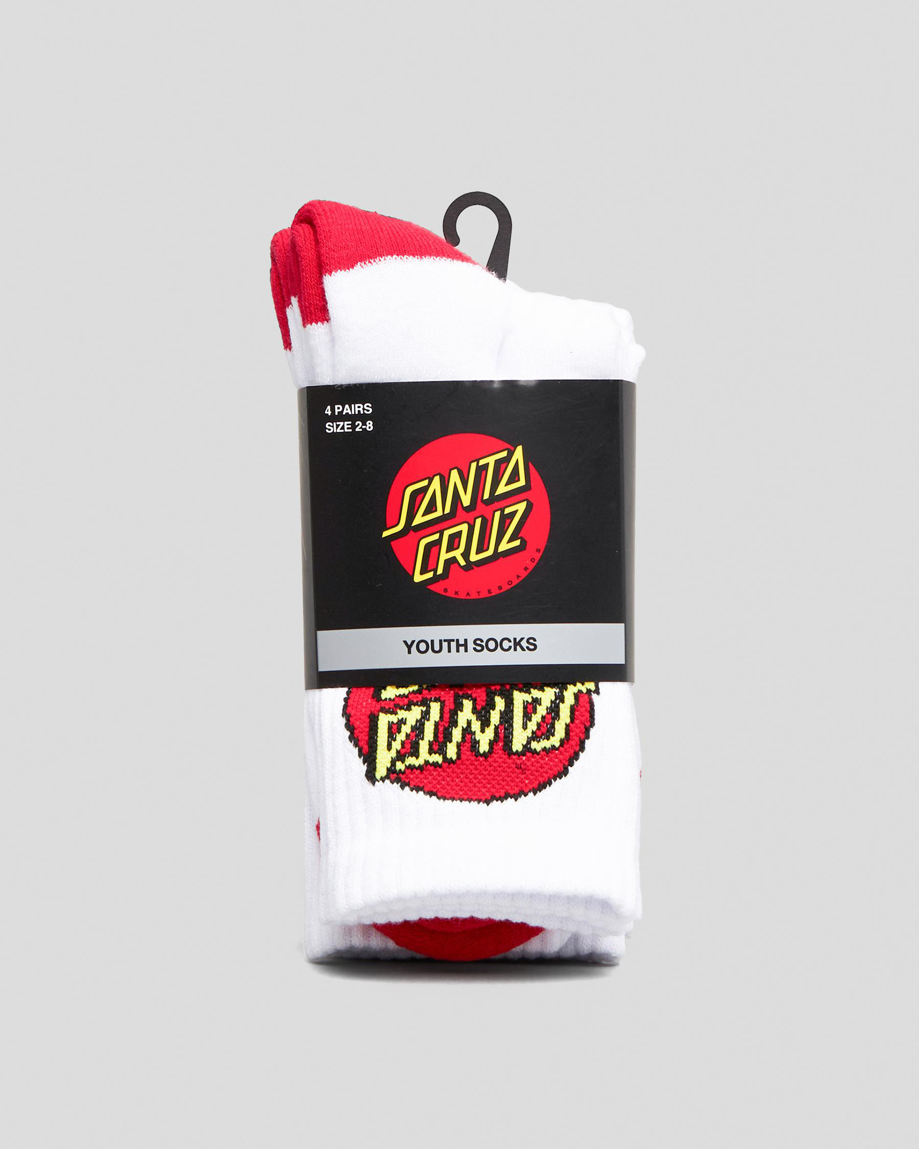 Classic Dot Crew Socks 4 Pack