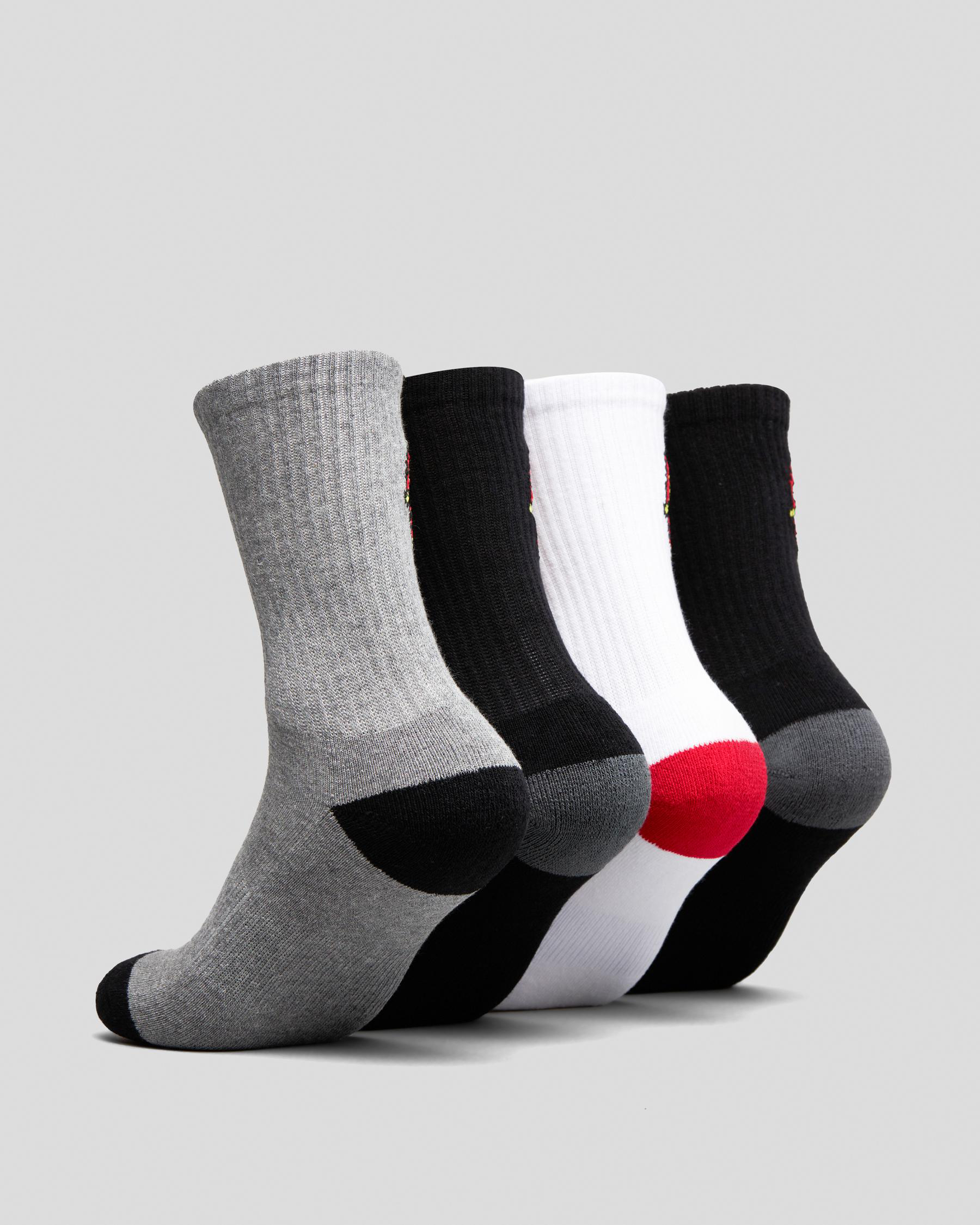 Classic Dot Crew Socks 4 Pack