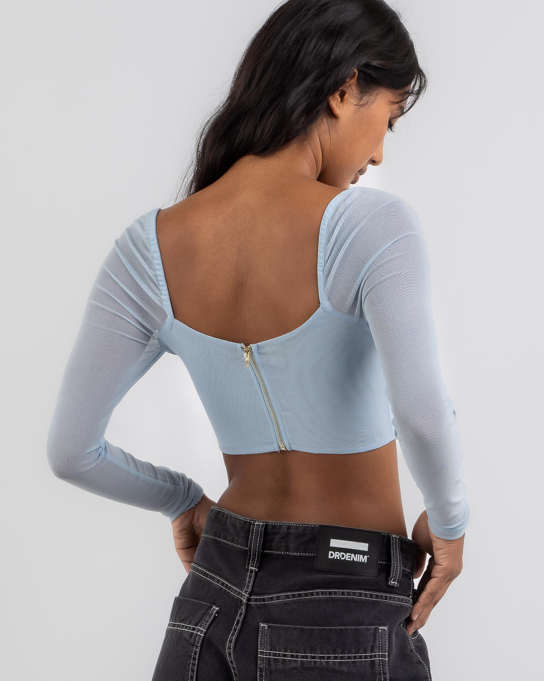 Be Sweet Long Sleeve Corset Top