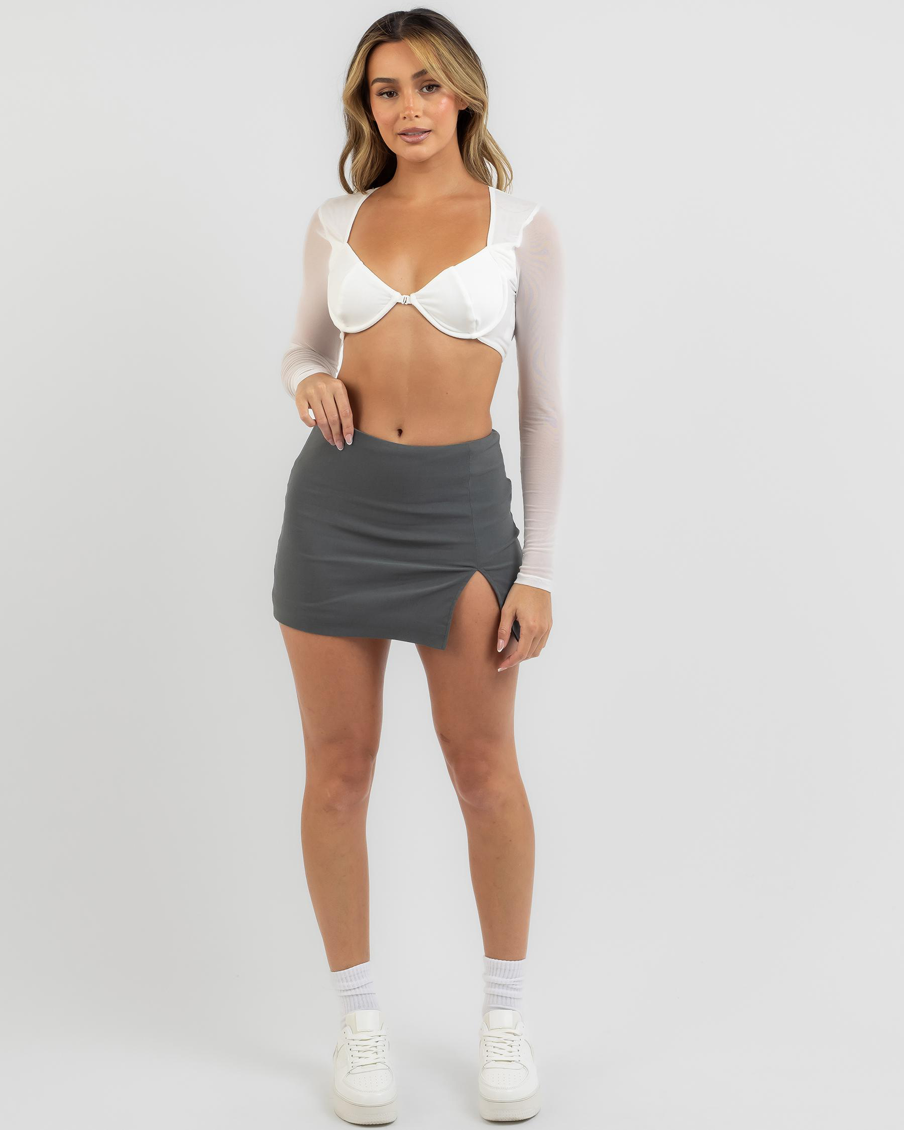 Immy Long Sleeve Ultra Crop Top