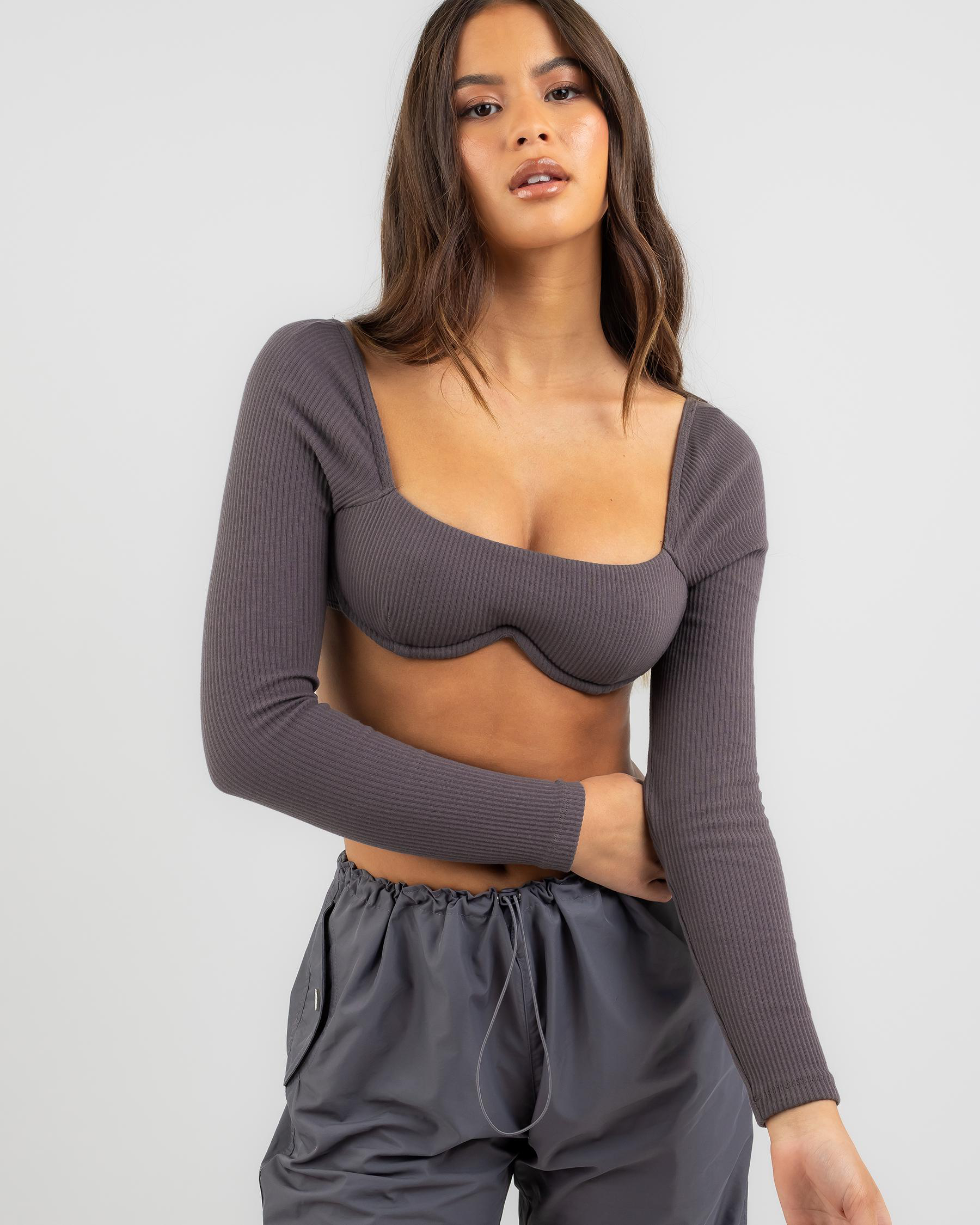 Stella Long Sleeve Ultra Crop Top
