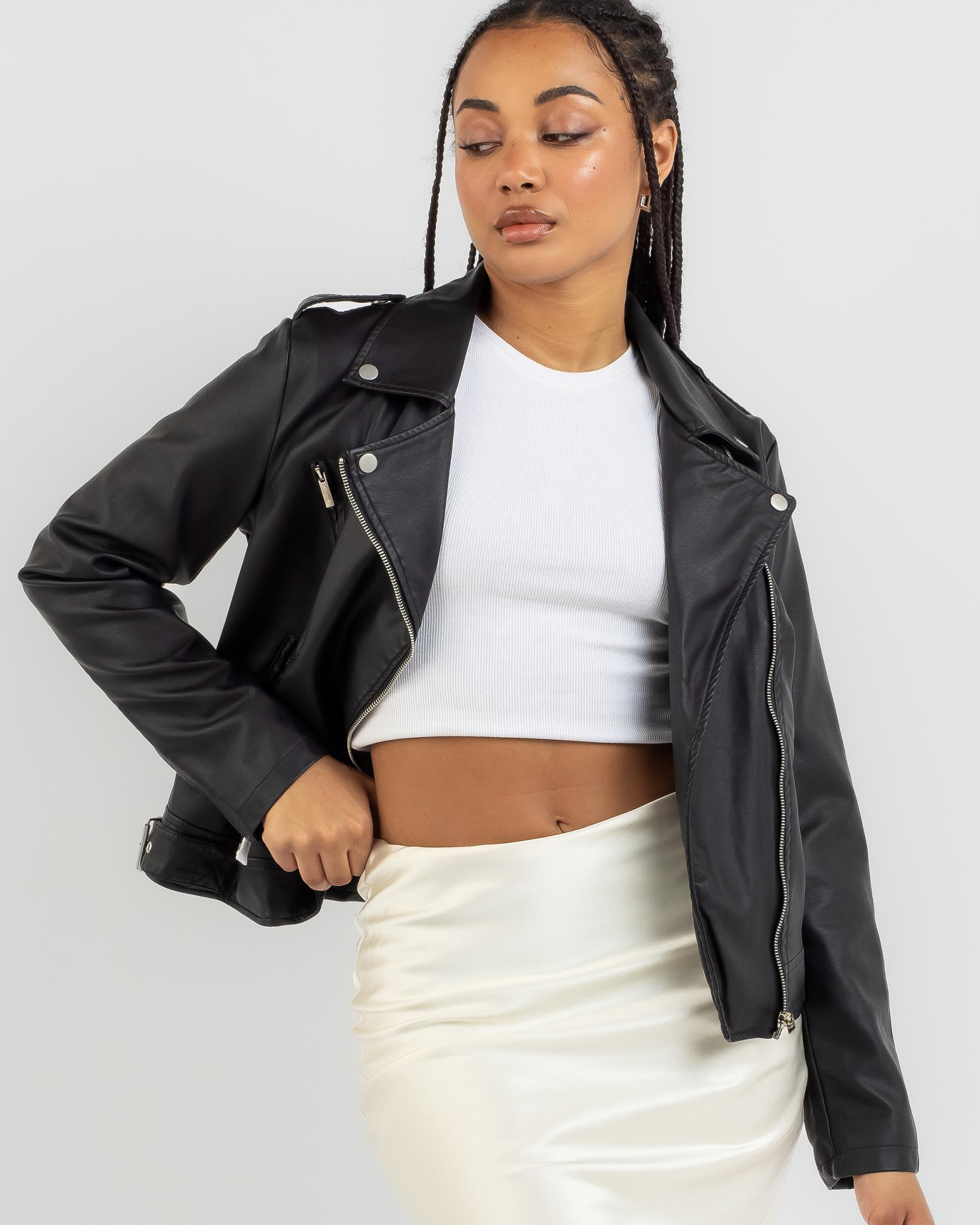 Kenickie Faux Leather Jacket