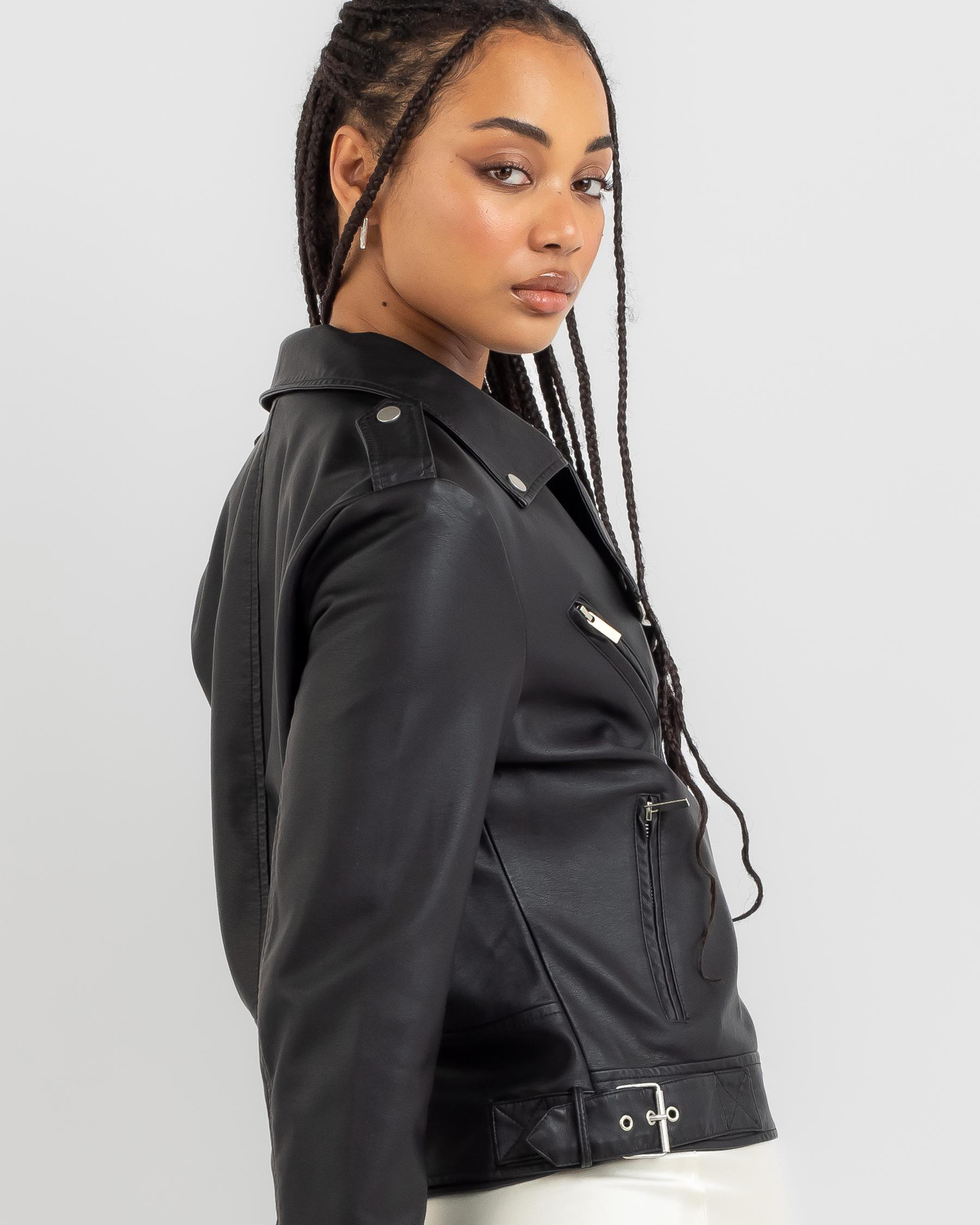 Kenickie Faux Leather Jacket