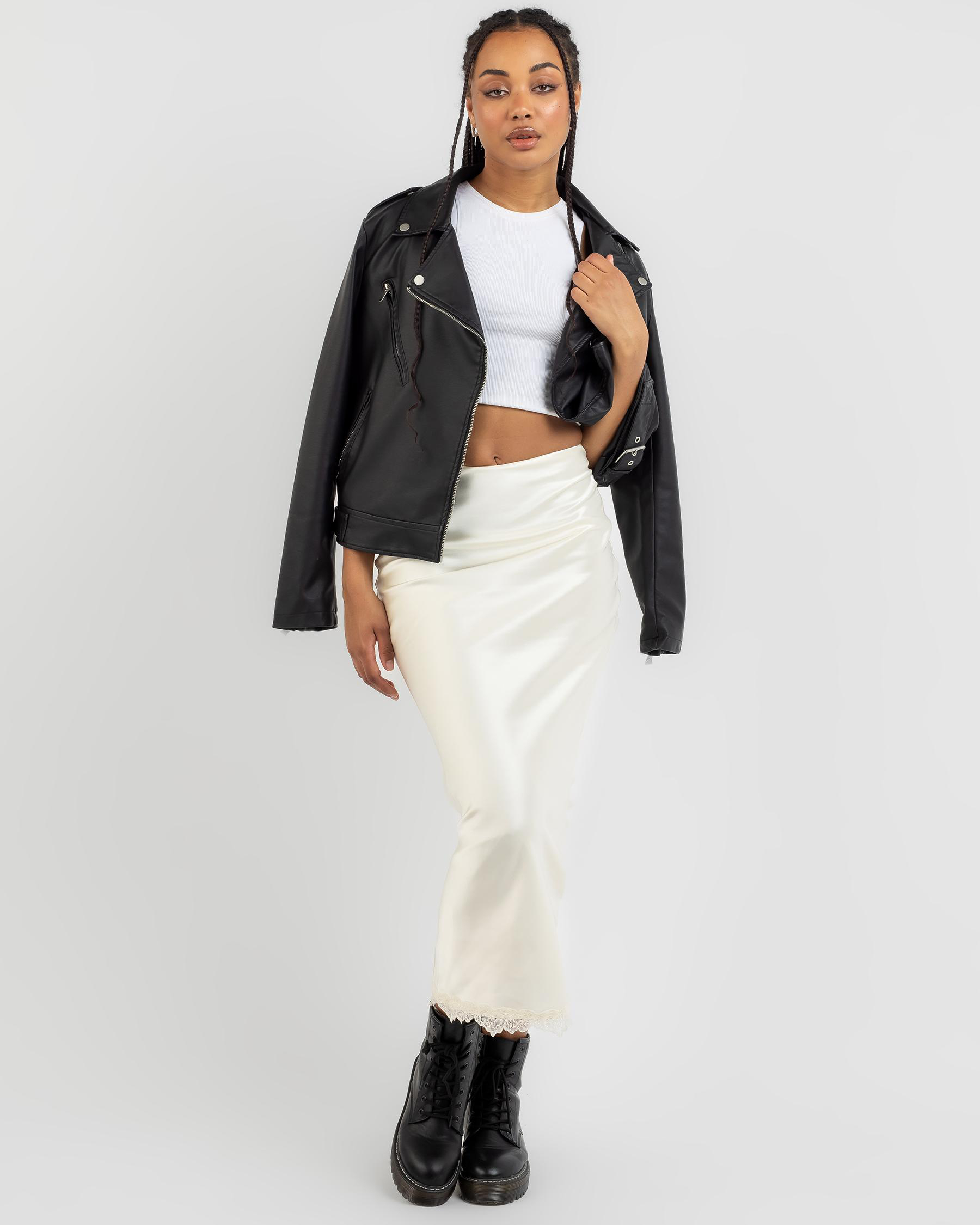 Kenickie Faux Leather Jacket