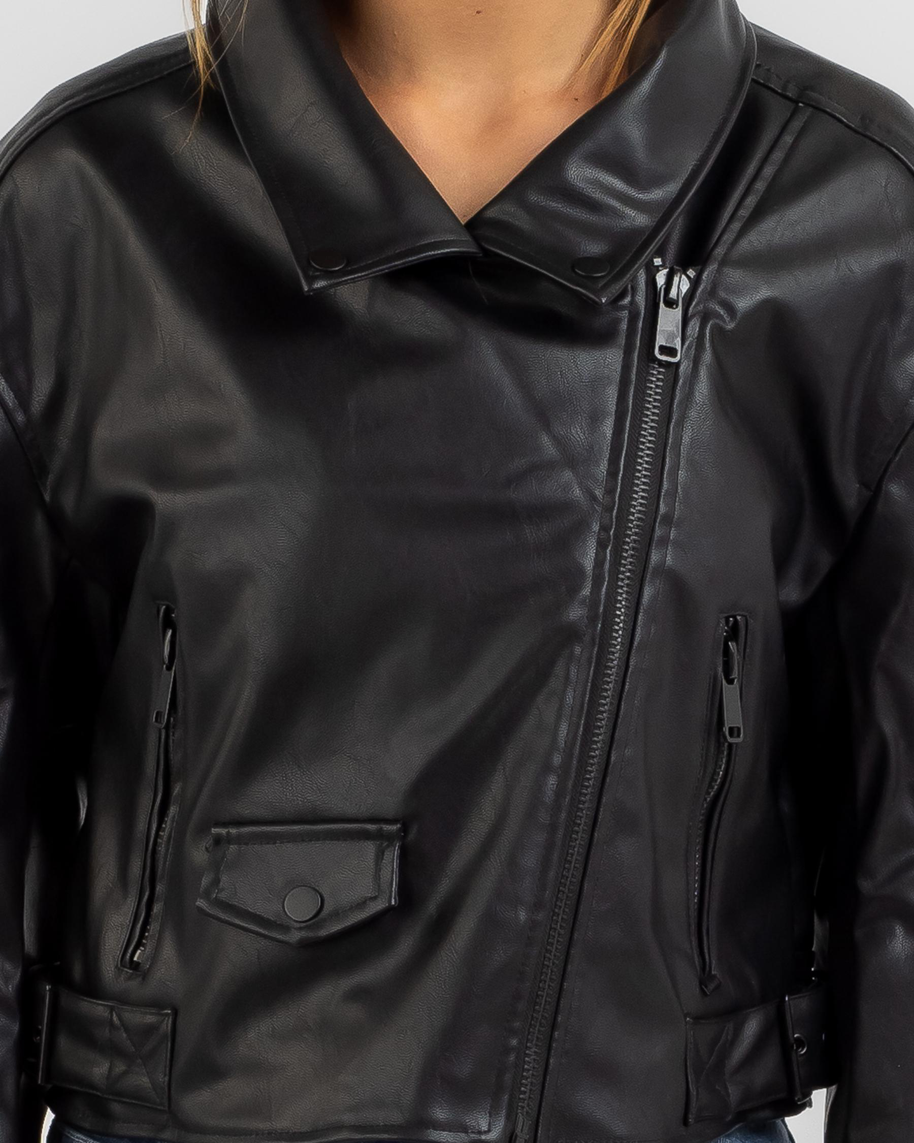 Rizzo Faux Leather Jacket