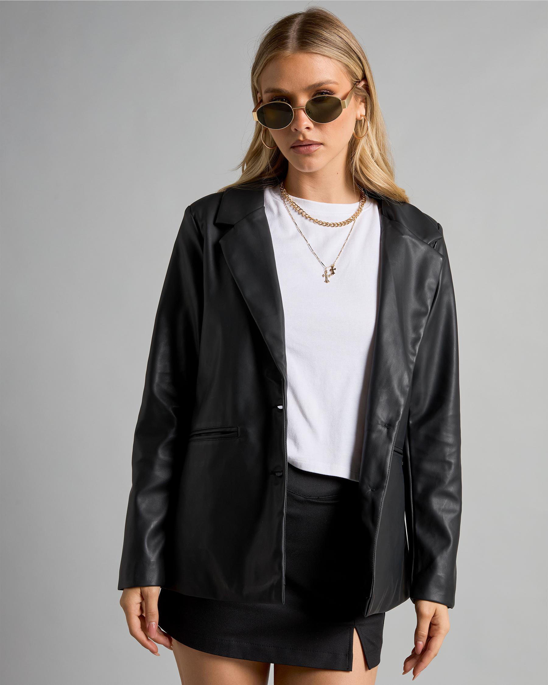 Danny Faux Leather Jacket