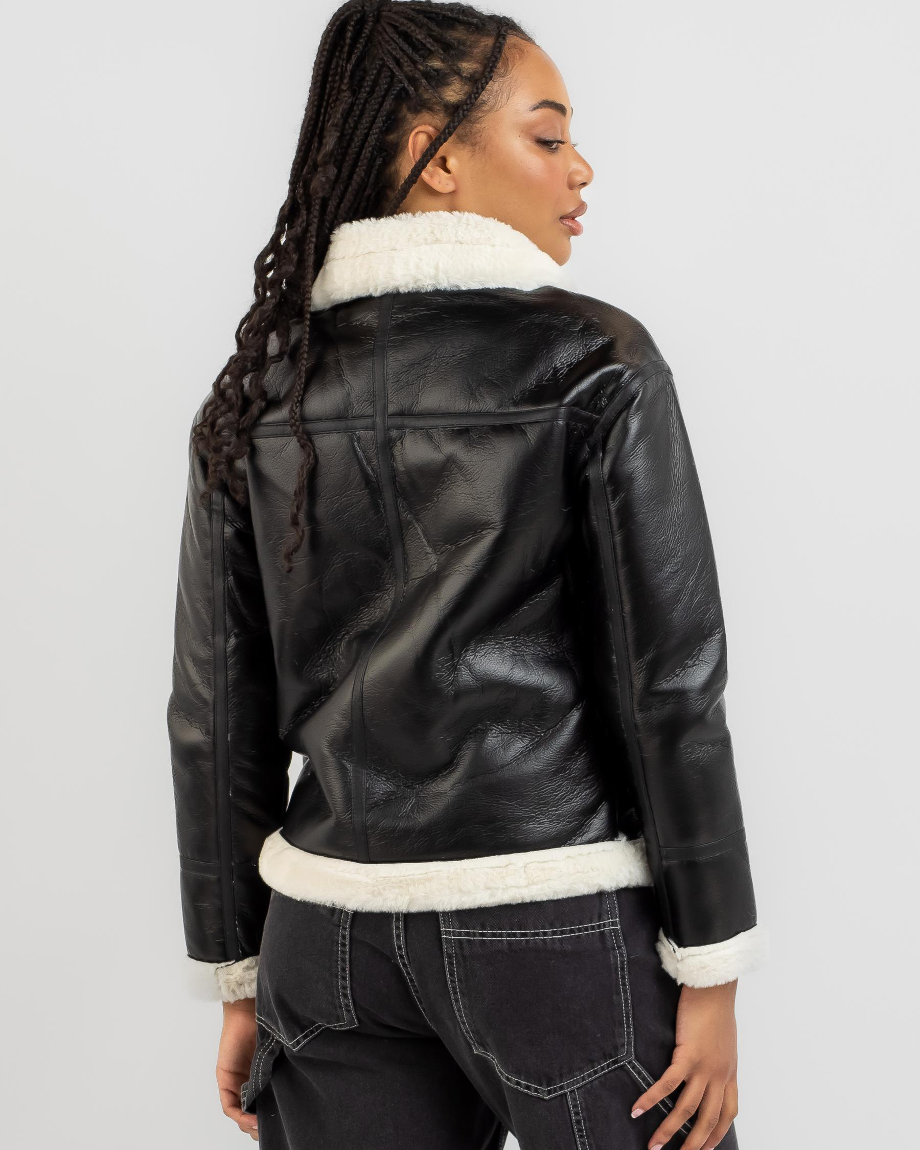 Newton Faux Leather Jacket