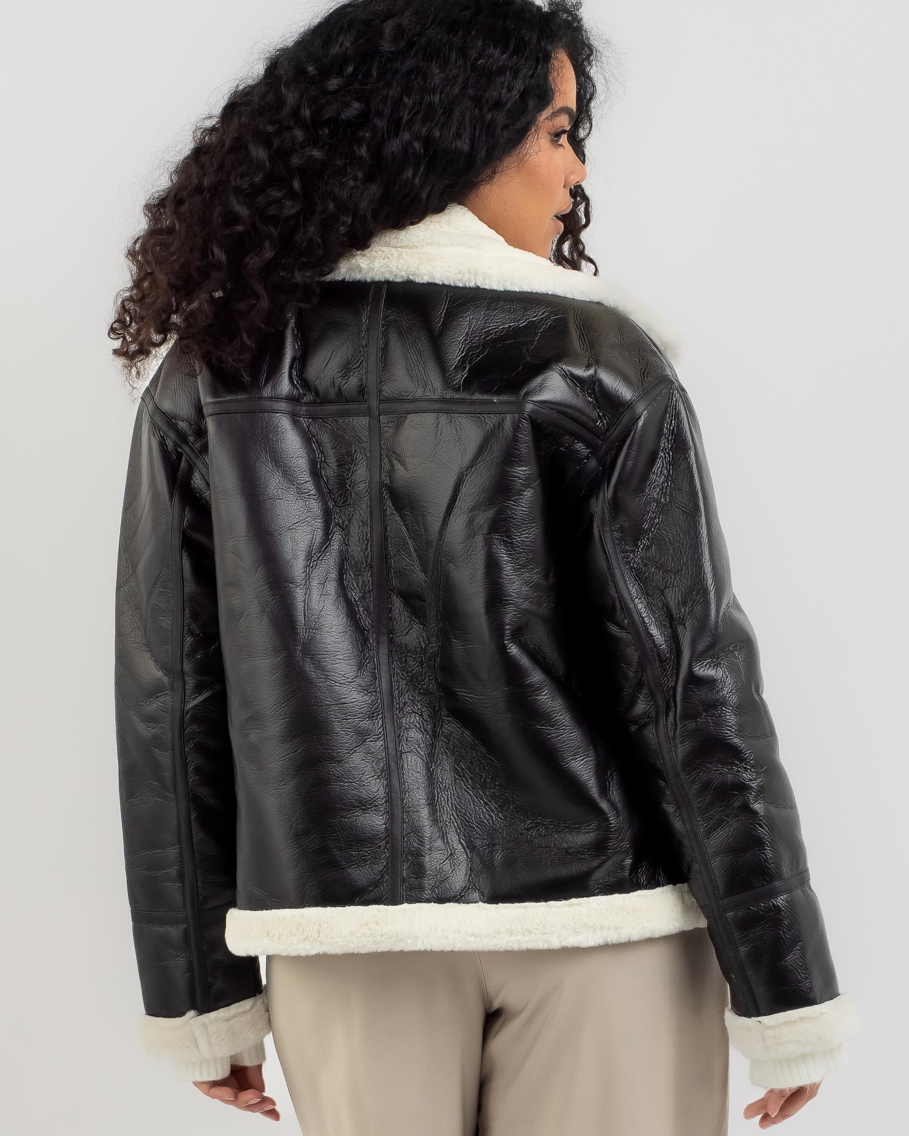Newton Faux Leather Jacket