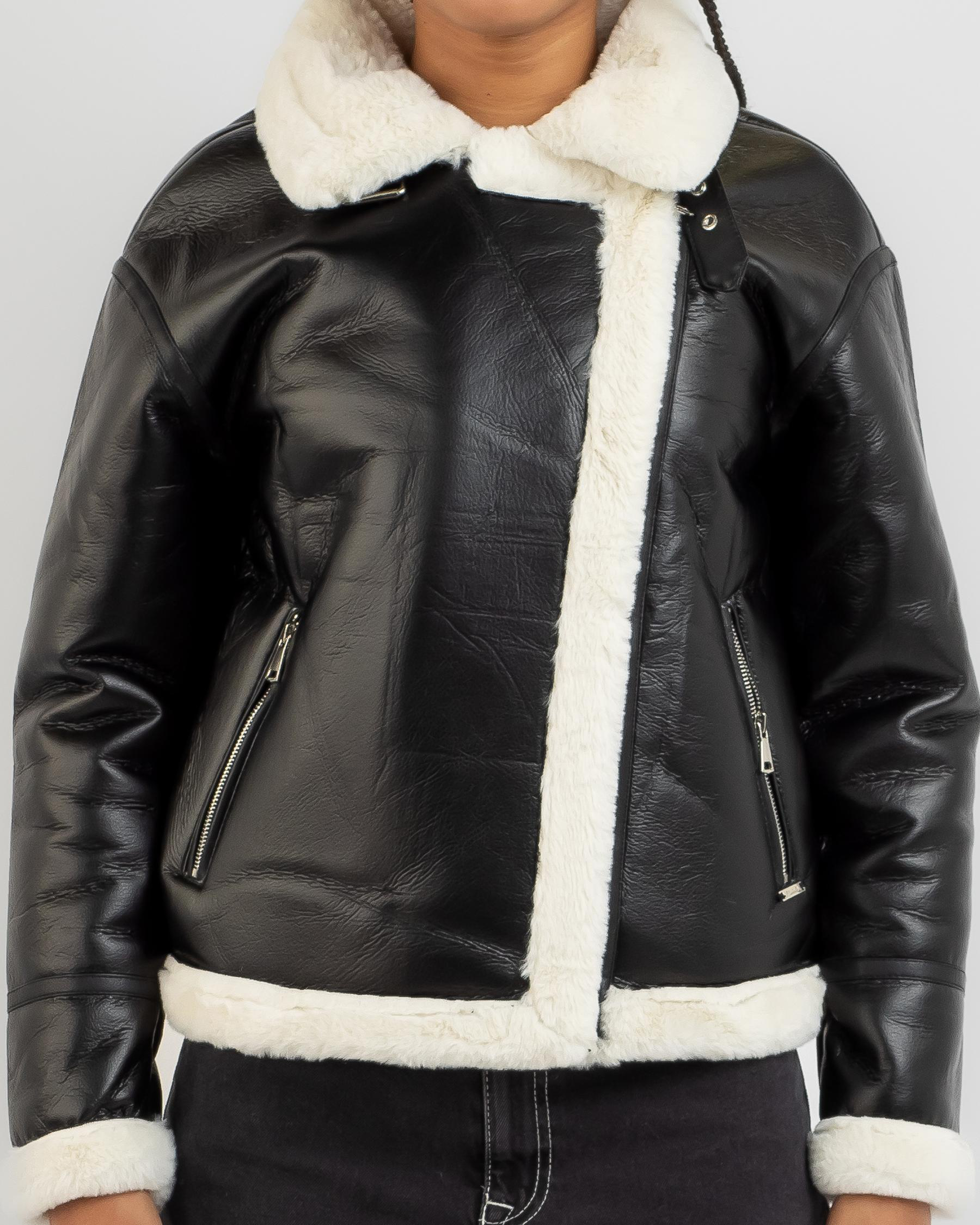 Newton Faux Leather Jacket