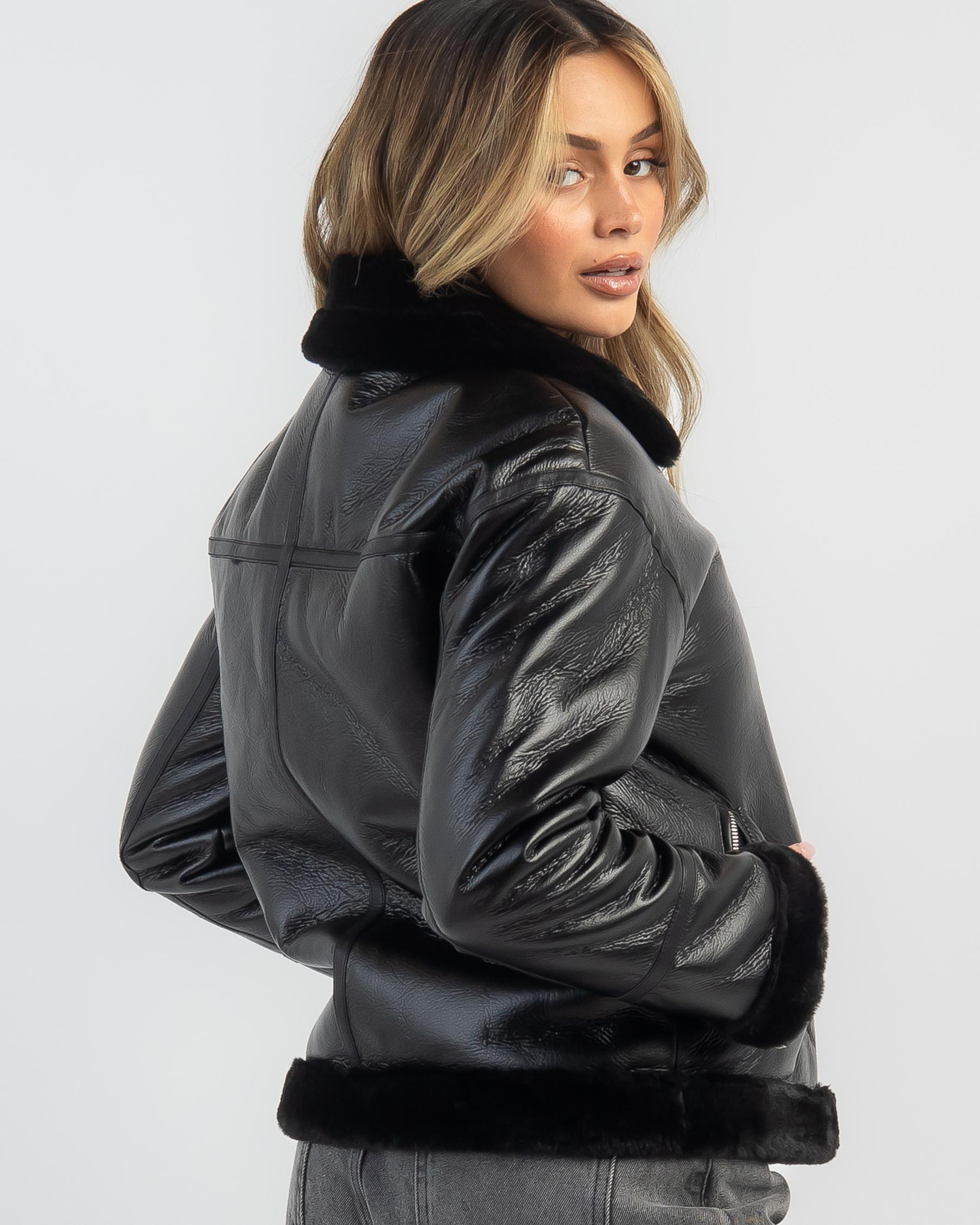 Newton Faux Leather Jacket