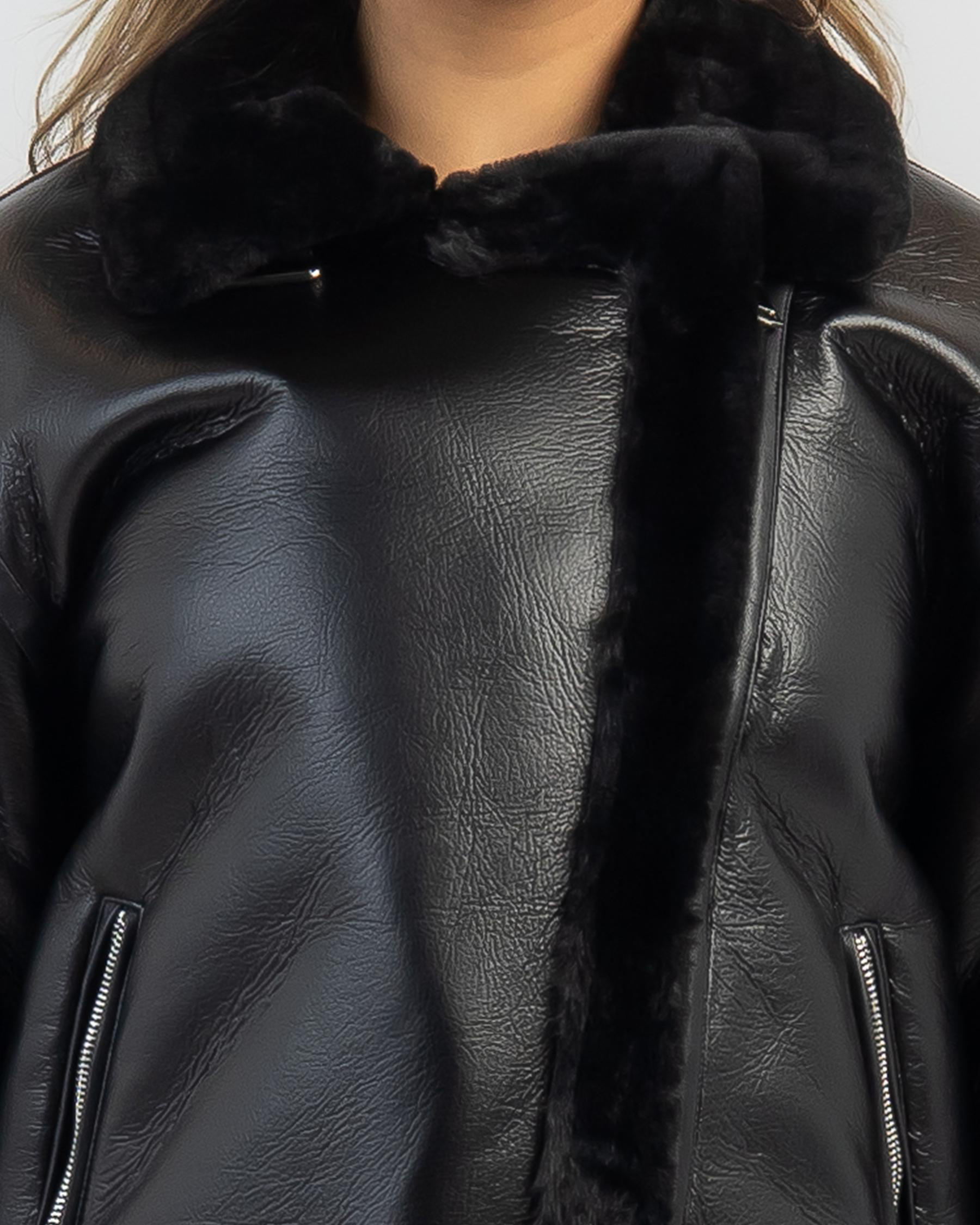 Newton Faux Leather Jacket