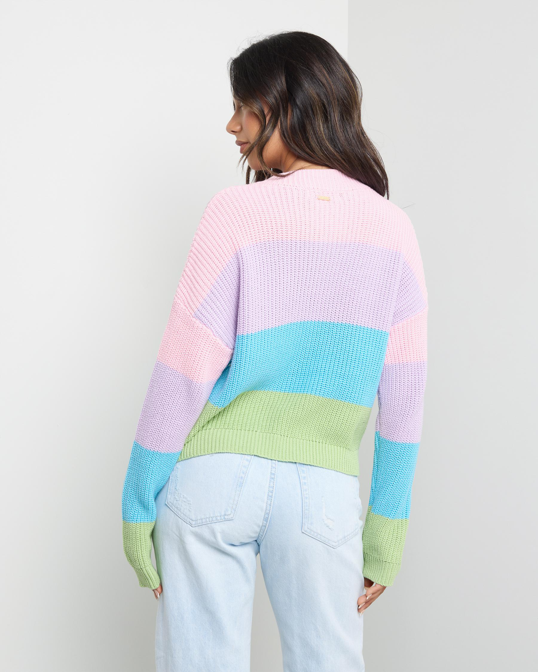 Gelato Stripe Crew Neck Knit Jumper