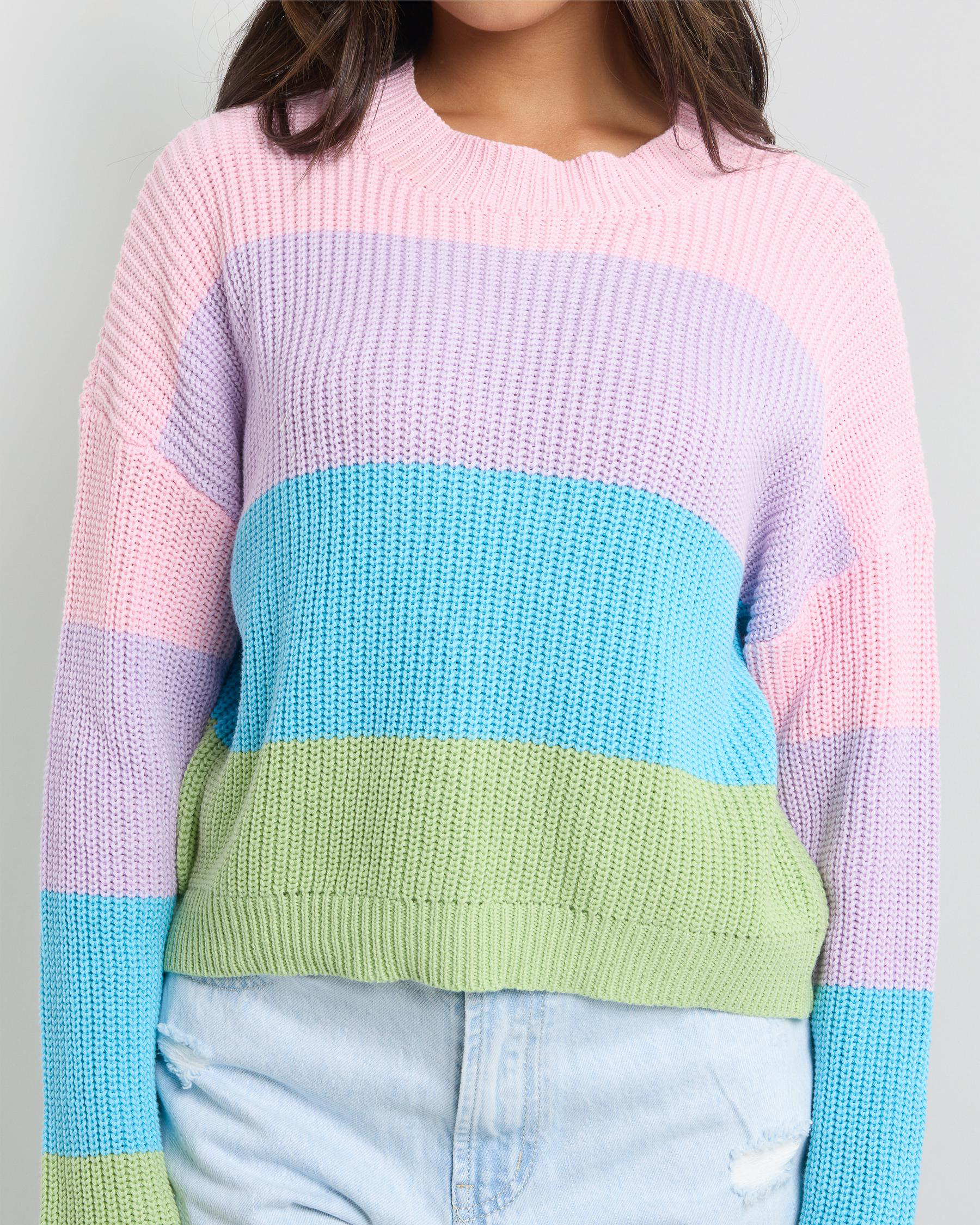 Gelato Stripe Crew Neck Knit Jumper