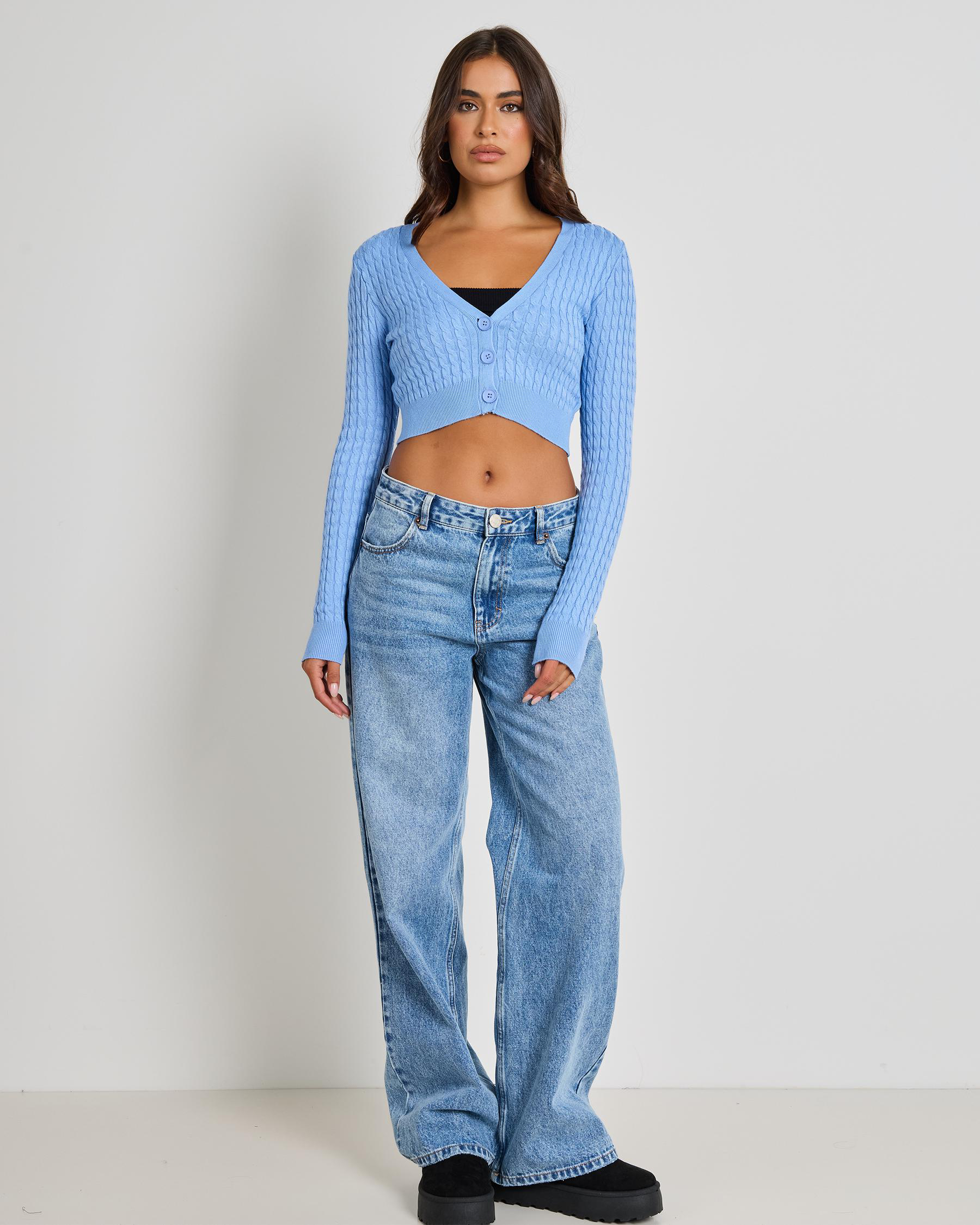 Francesca Crop Knit Cardigan