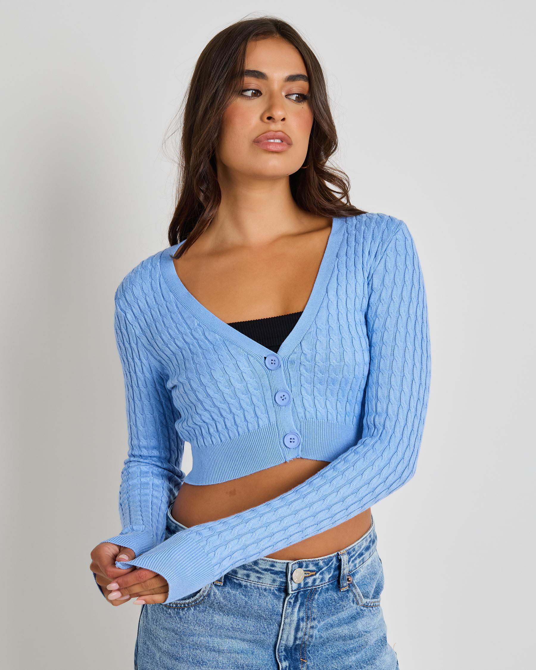 Francesca Crop Knit Cardigan