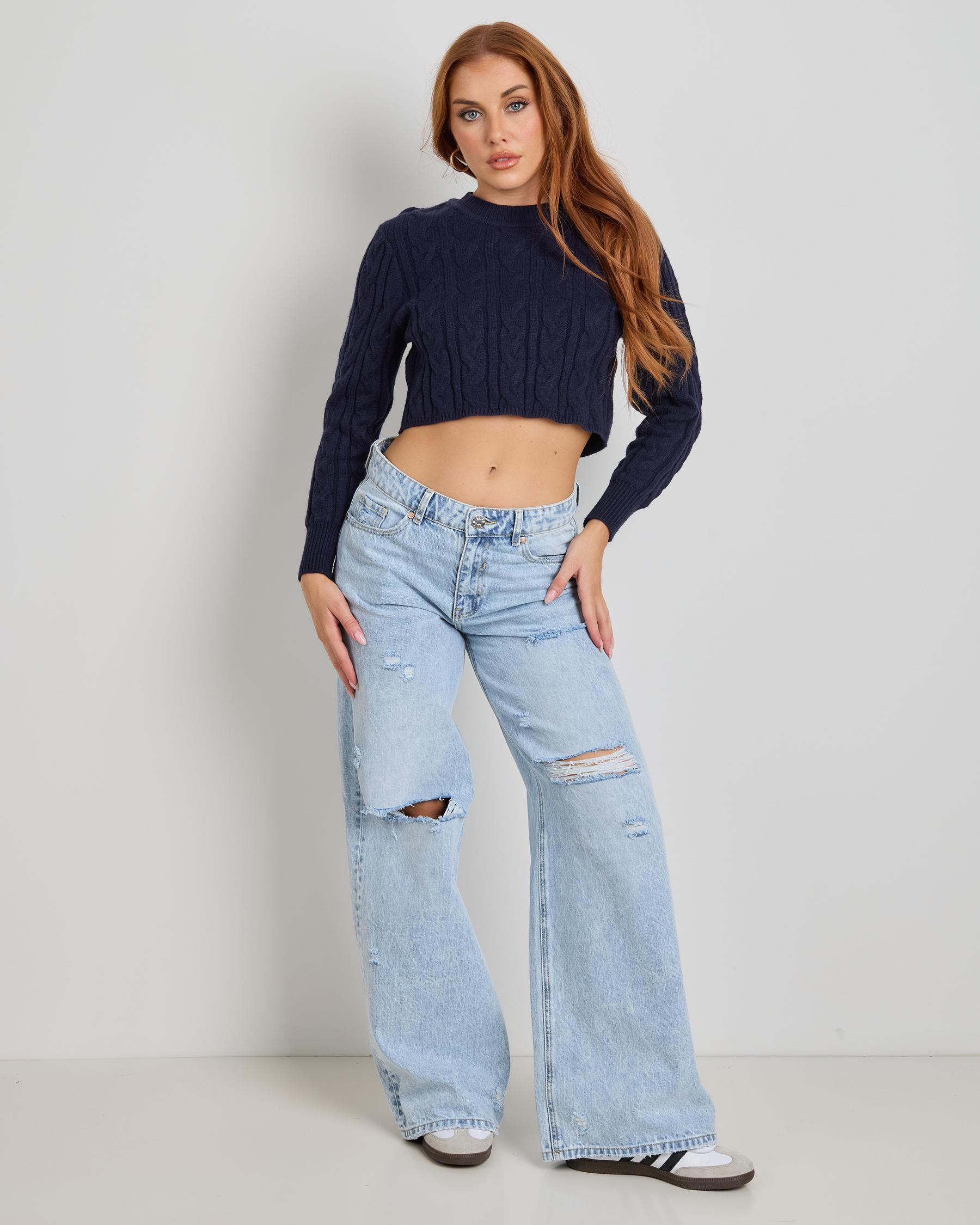 Bookworm Cable Knit Jumper